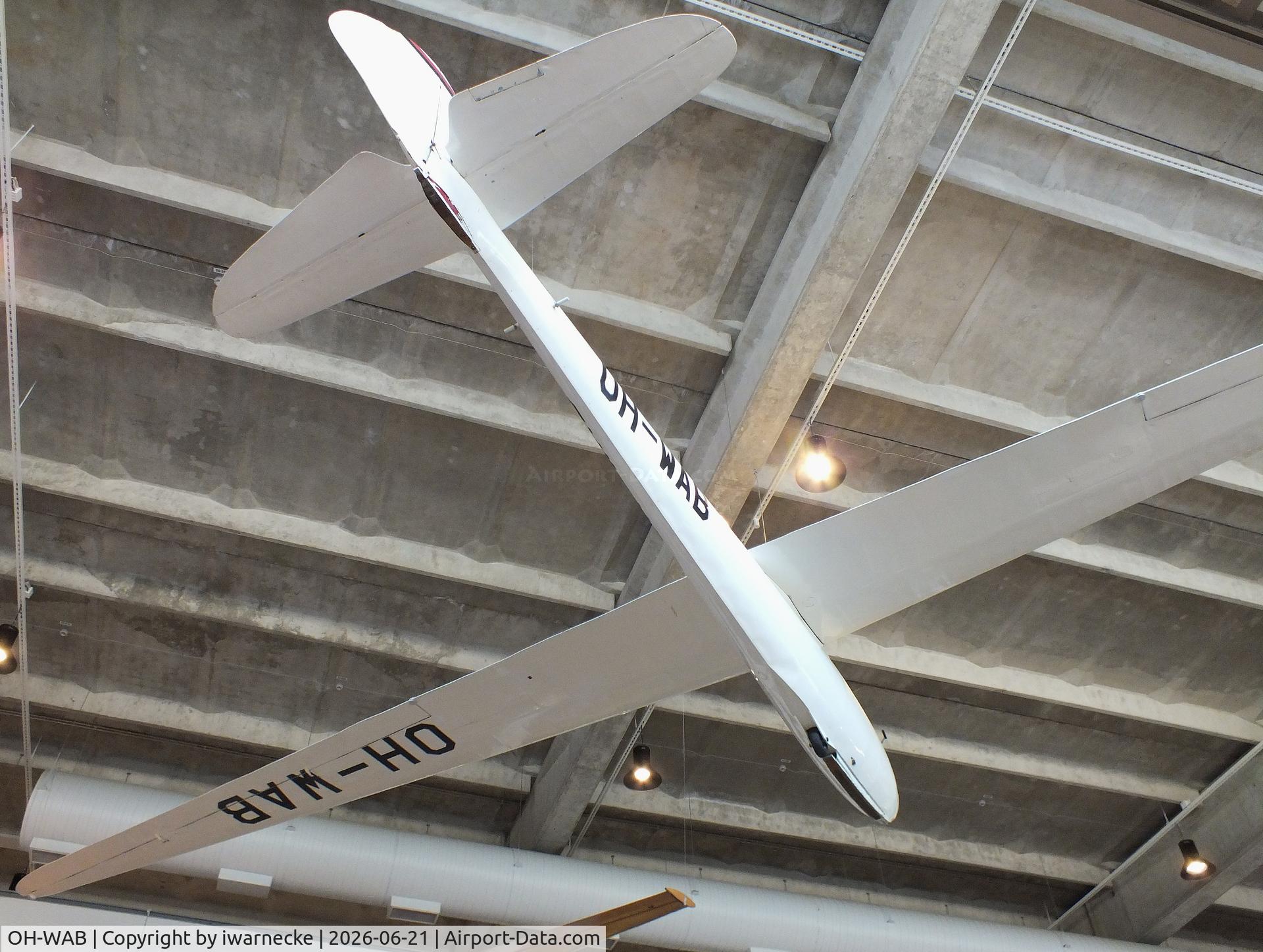 Aircraft OH-WAB, 1939 DFS Weihe, c/n 201, DFS Weihe at the Suomen Ilmavoimamuseo (Finnish Air Force Museum, formerly known as Keski-Suomen Ilmailumuseo / Aviation Museum of Central Finland), Jyväskylä-Tikkakoski, photo by iwarnecke