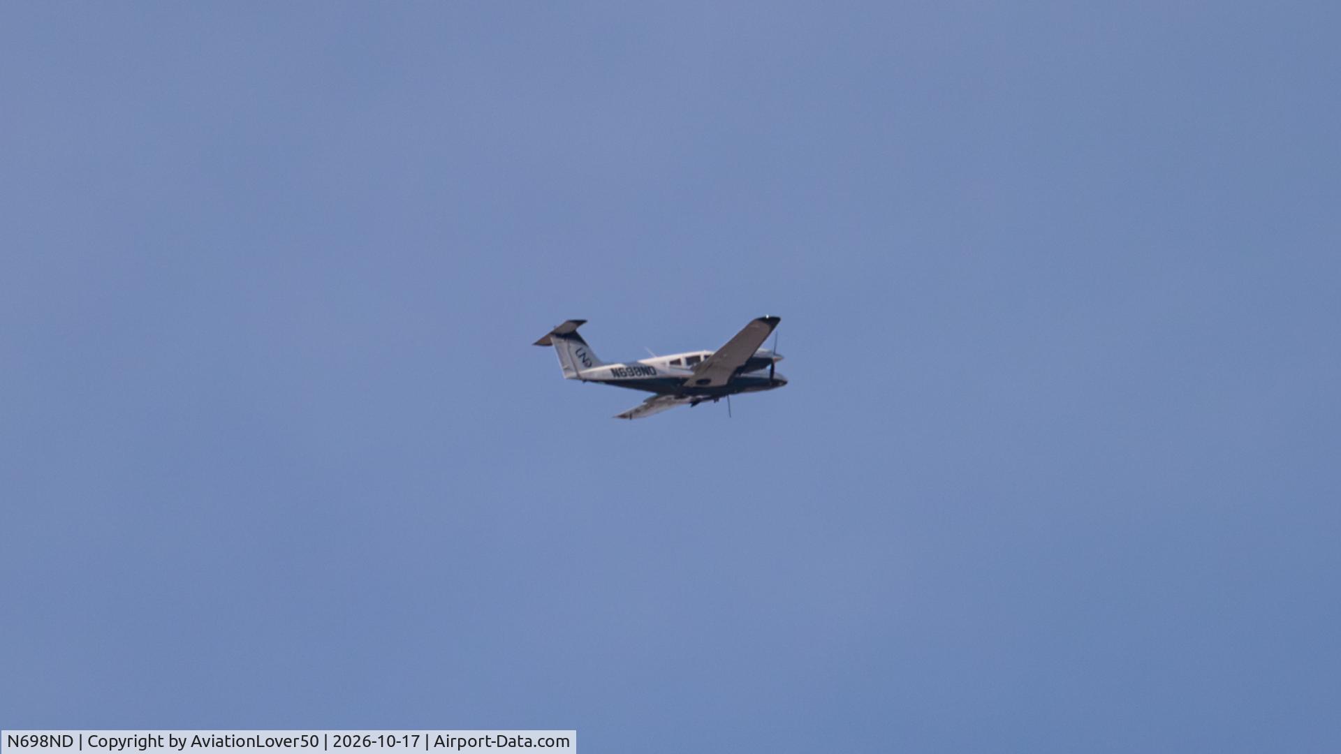 Aircraft N698ND, 2026 Piper PA-44-180 Seminole, c/n 4496637, UND PA-44 NDU98T KGFK --> KTVF, photo by AviationLover50