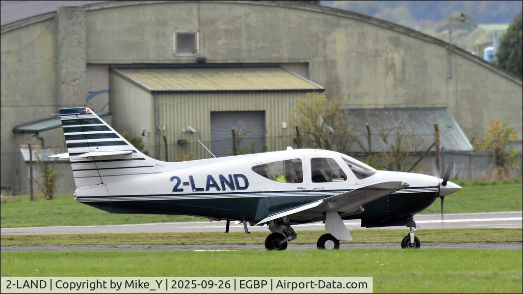 Aircraft 2-LAND, 1999 Rockwell Commander 114B, c/n 14662, 1999 Rockwell Commander 114B arriving at Cotswold Airport, at EGBP, photo by Mike_Y