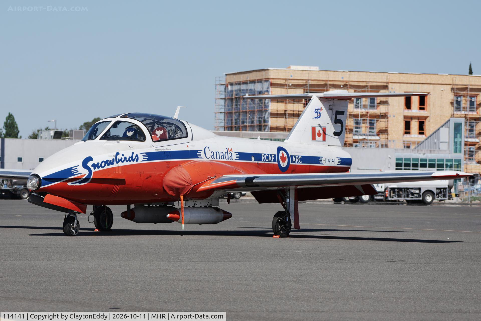 Aircraft 114141, Canadair CT-114 Tutor, c/n 26141, Last year of the CT-114 Tutor aircraft California Capital Airshow 2026, at MHR, photo by ClaytonEddy
