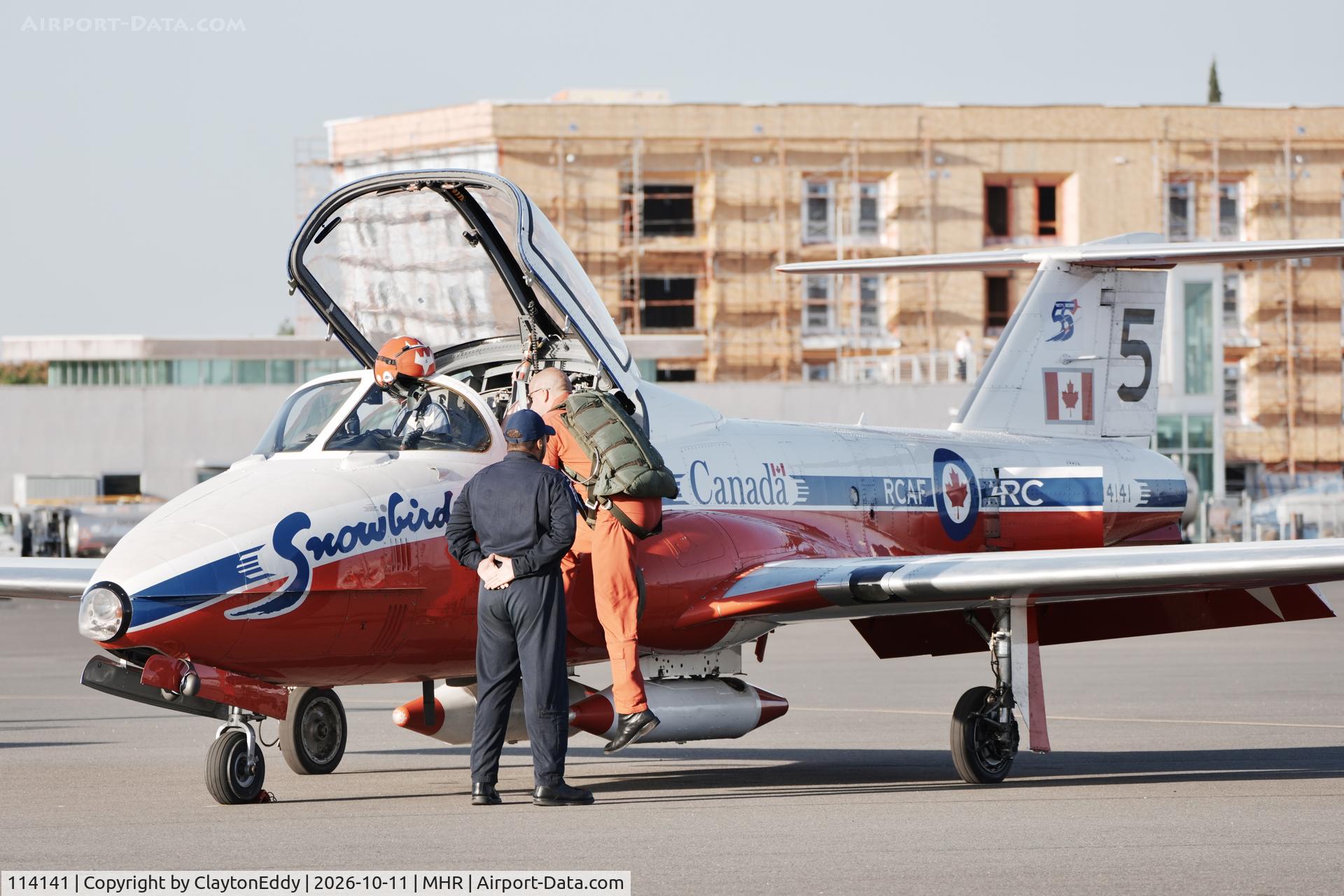 Aircraft 114141, Canadair CT-114 Tutor, c/n 26141, Last year of the CT-114 Tutor California Capital Airshow 2026, at MHR, photo by ClaytonEddy