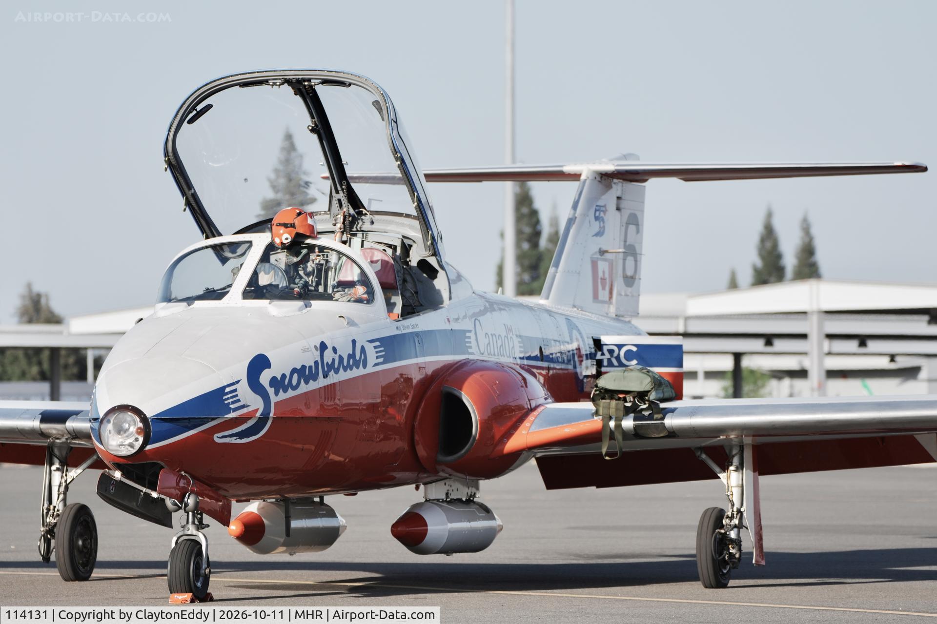 Aircraft 114131, Canadair CT-114 Tutor, c/n 1131, Last year of the CT-114 Tutor California Capital Airshow 2026, at MHR, photo by ClaytonEddy