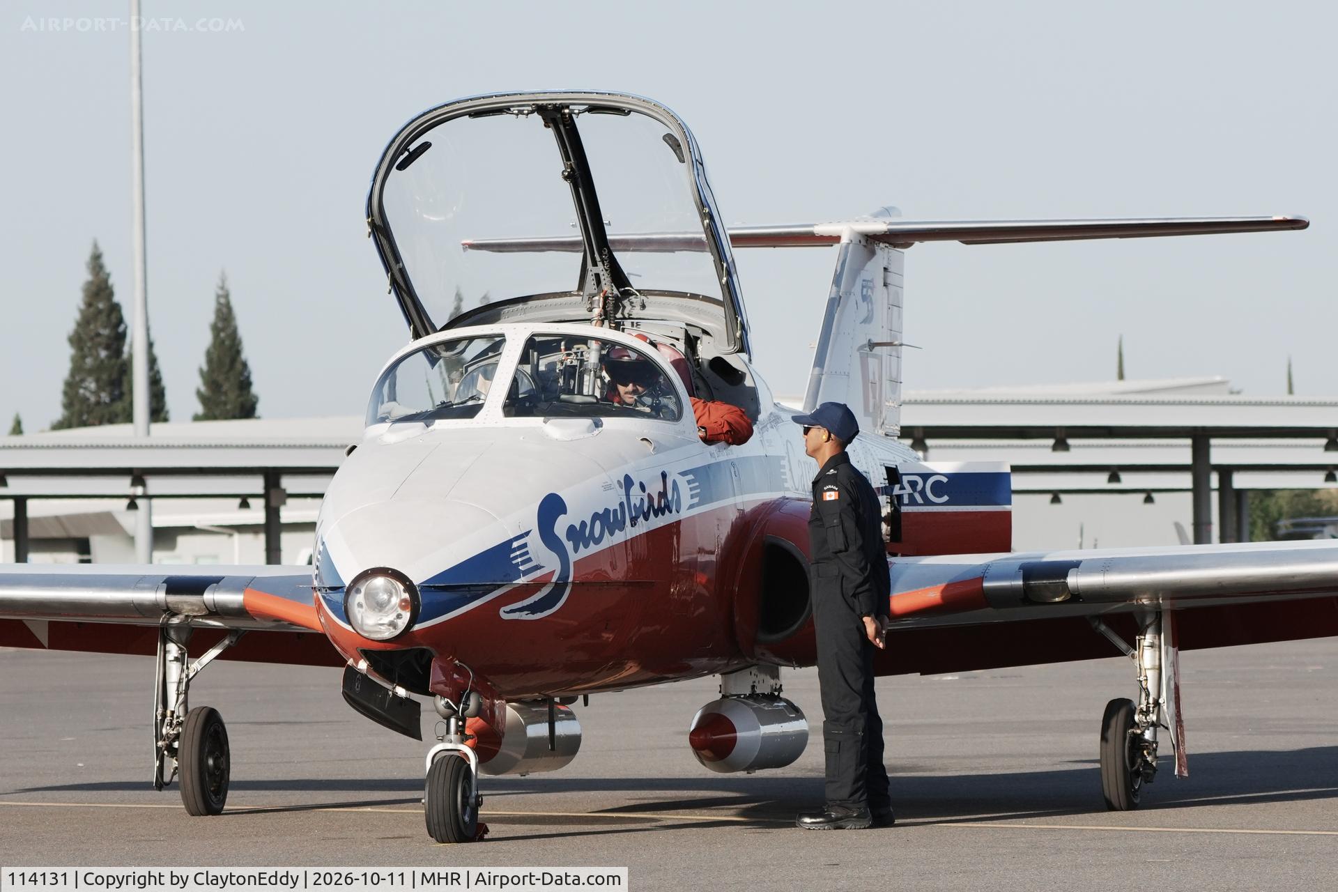 Aircraft 114131, Canadair CT-114 Tutor, c/n 1131, Last year of the CT-114 Tutor aircraft California Airshow 2026, at MHR, photo by ClaytonEddy