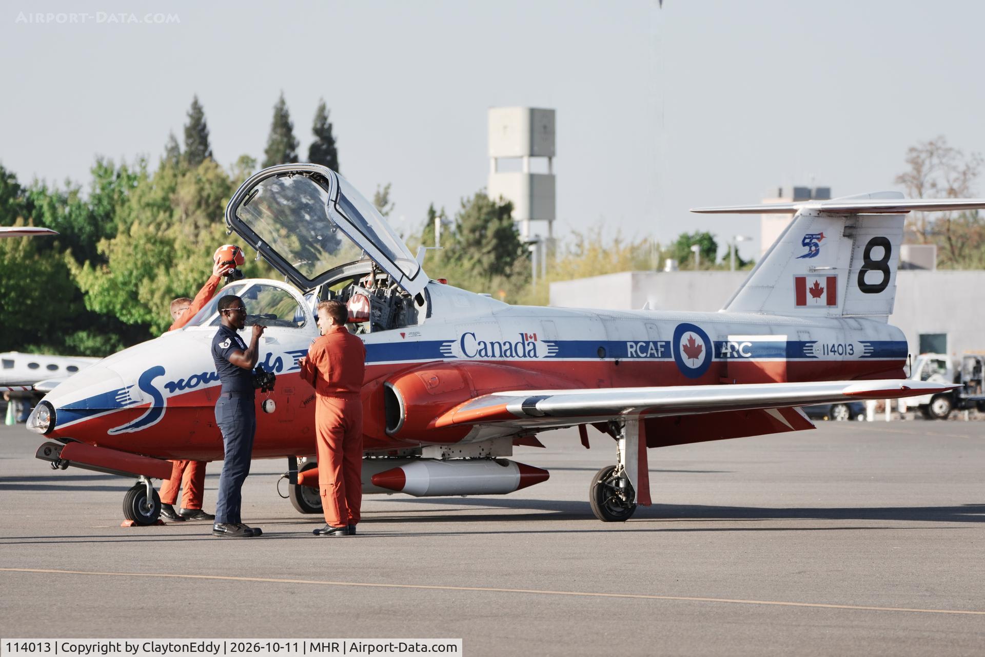 Aircraft 114013, 1962 Canadair CT-114 Tutor, c/n 1013, Last year of the CT-114 Tutor aircraft California Capital Airshow 2026, at MHR, photo by ClaytonEddy