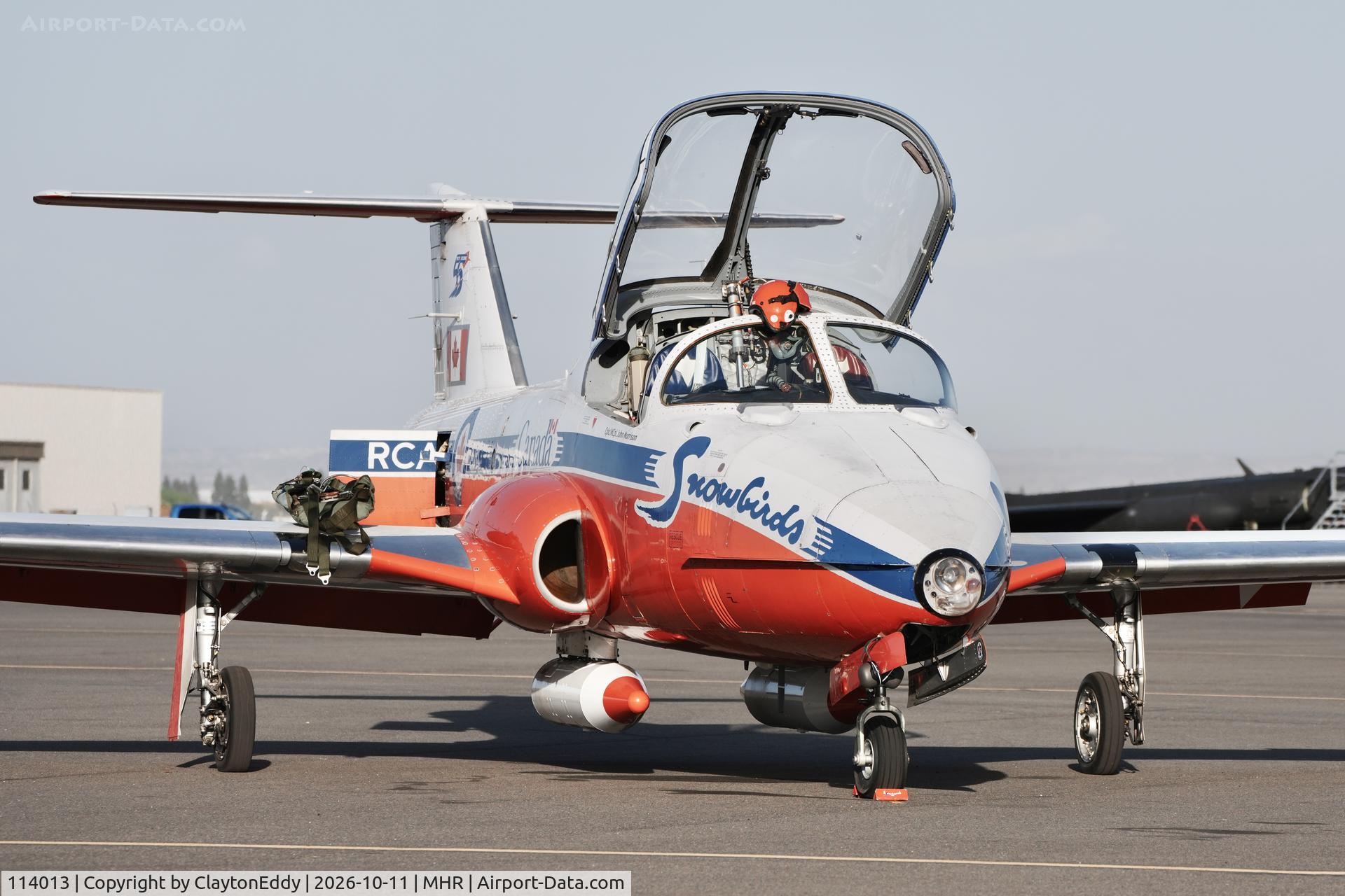 Aircraft 114013, 1962 Canadair CT-114 Tutor, c/n 1013, Last year of CT-114 Tutor aircraft California Capital Airshow 2026, at MHR, photo by ClaytonEddy