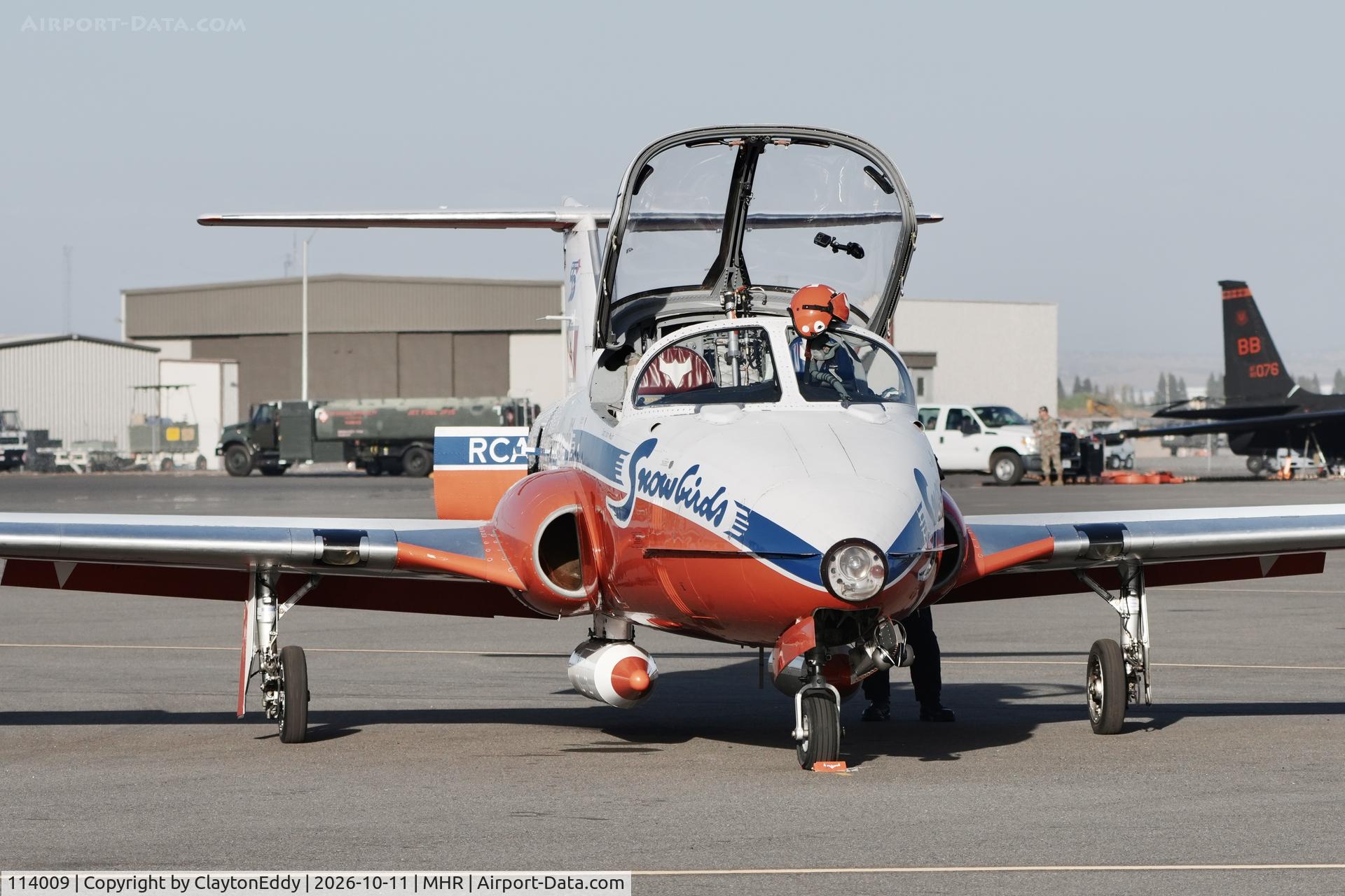 Aircraft 114009, 1964 Canadair CT-114 Tutor, c/n 1009, Last year of the CT-114 Tudor aircraft California Capital Airshow 2026, at MHR, photo by ClaytonEddy