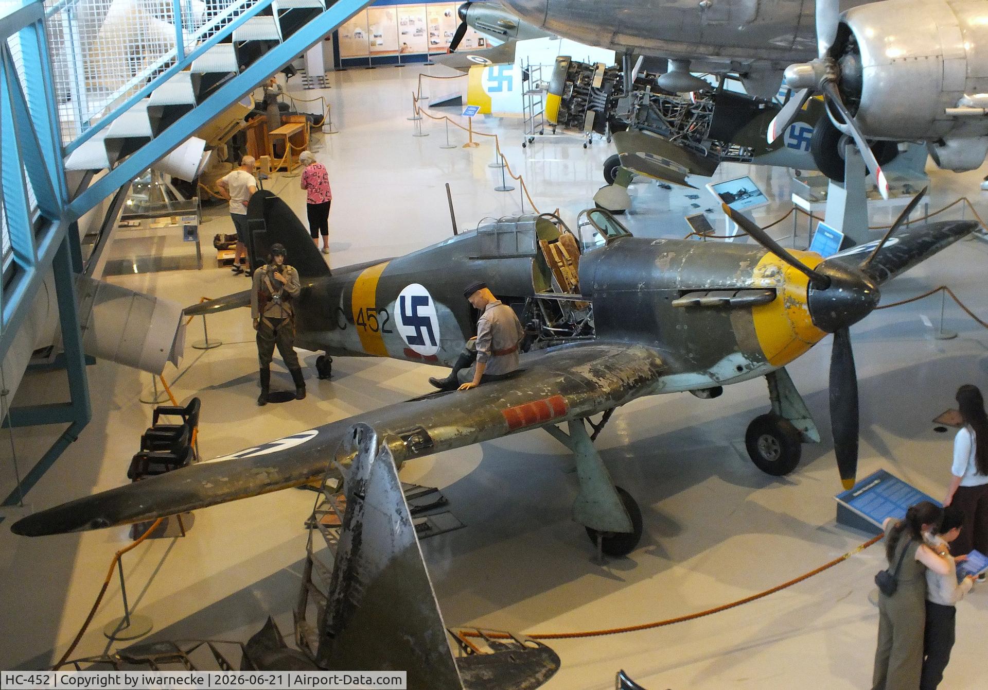 Aircraft HC-452, Hawker Hurricane I, c/n 41H/11096, Hawker Hurricane I at the Suomen Ilmavoimamuseo (Finnish Air Force Museum, formerly known as Keski-Suomen Ilmailumuseo / Aviation Museum of Central Finland), Jyväskylä-Tikkakoski, photo by iwarnecke