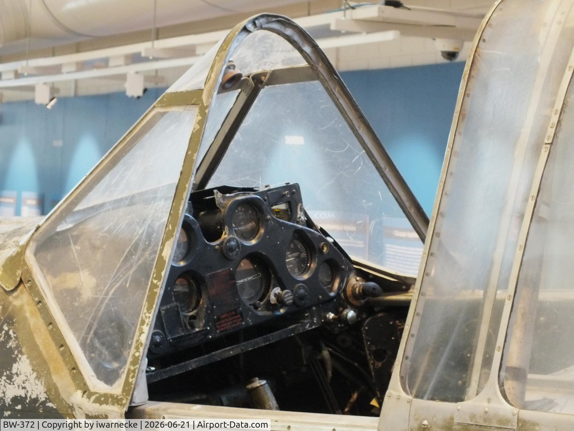 Aircraft BW-372, Brewster B-239 Buffalo, c/n 39, Brewster B-239 Buffalo (displayed unrestored) at the Suomen Ilmavoimamuseo (Finnish Air Force Museum, formerly known as Keski-Suomen Ilmailumuseo / Aviation Museum of Central Finland), Jyväskylä-Tikkakoski #c, photo by iwarnecke