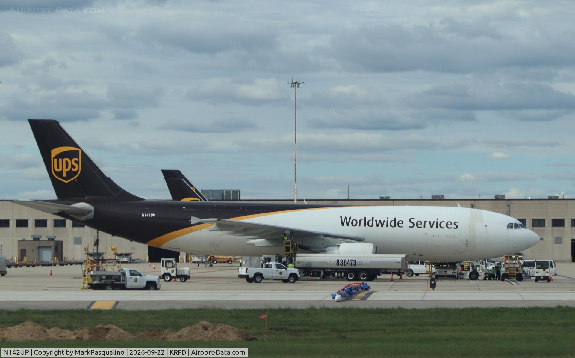 Aircraft N142UP, 2002 Airbus A300F4-622R, c/n 0825, Airbus A300F4-622R, at KRFD, photo by MarkPasqualino