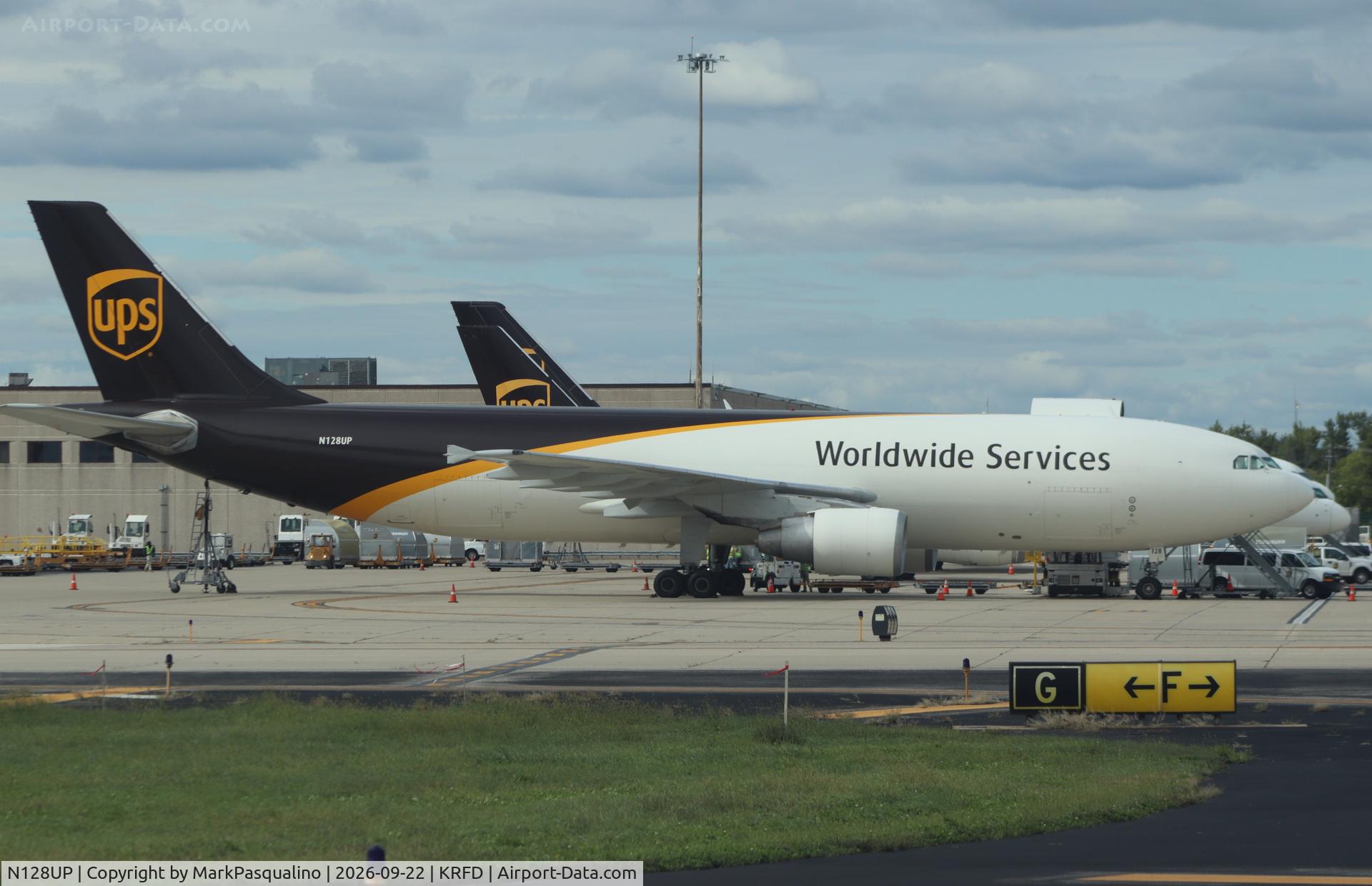 Aircraft N128UP, 2001 Airbus A300F4-622R, c/n 0812, Airbus A300F4-622R, at KRFD, photo by MarkPasqualino