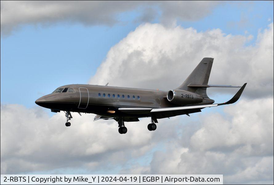 Aircraft 2-RBTS, 2008 Dassault Falcon 2000LX, c/n 148, 2008 Dassault Falcon 2000LX arriving at Cotswold Airport, at EGBP, photo by Mike_Y