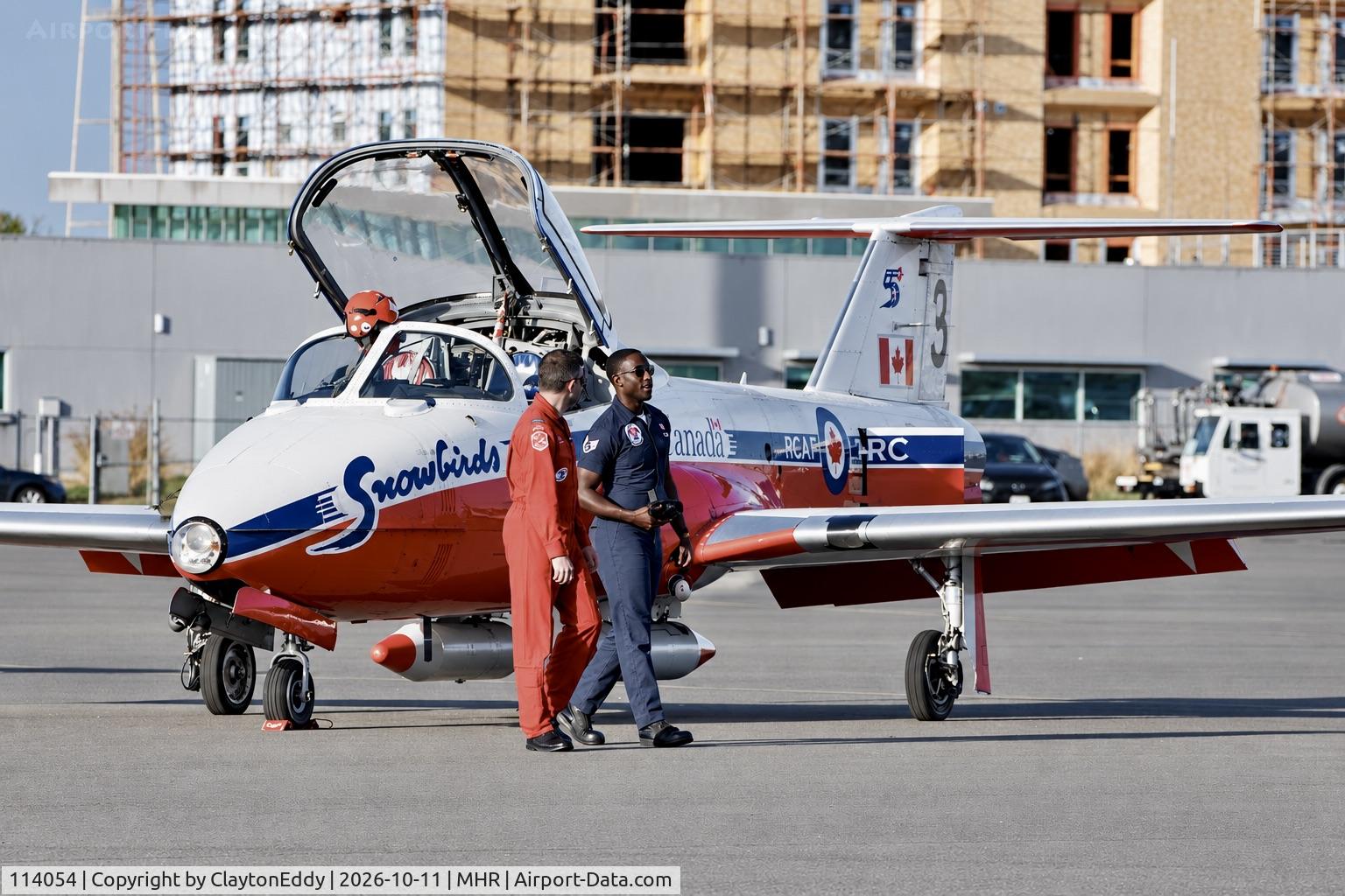 Aircraft 114054, 1971 Canadair CT-114, c/n 1054, Last year of the CT-114 Tutor aircraft California Capital Airshow 2026, at MHR, photo by ClaytonEddy