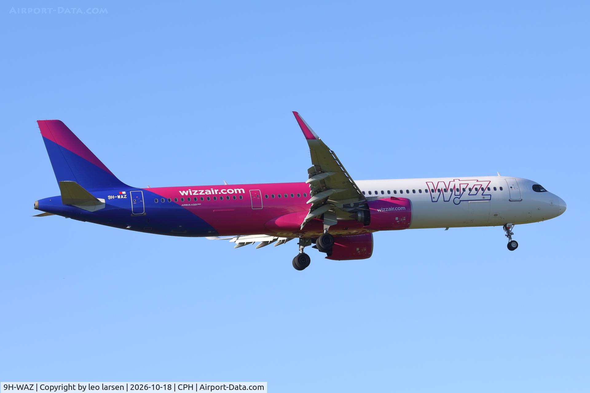 Aircraft 9H-WAZ, 2023 Airbus A321-271NX, c/n 11250, Copenhagen 18.10.2026-, at CPH, photo by leo larsen