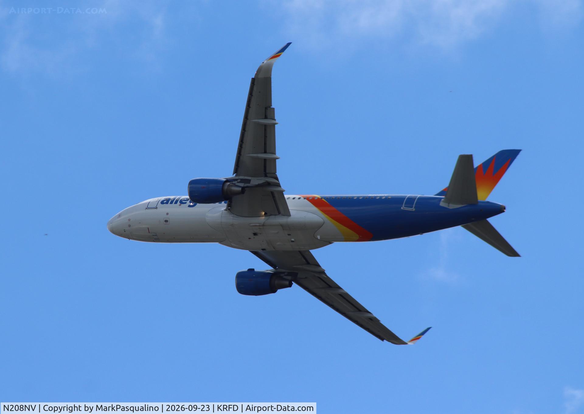 Aircraft N208NV, 2013 Airbus A320-214, c/n 5640, Airbus A320-214, at KRFD, photo by MarkPasqualino