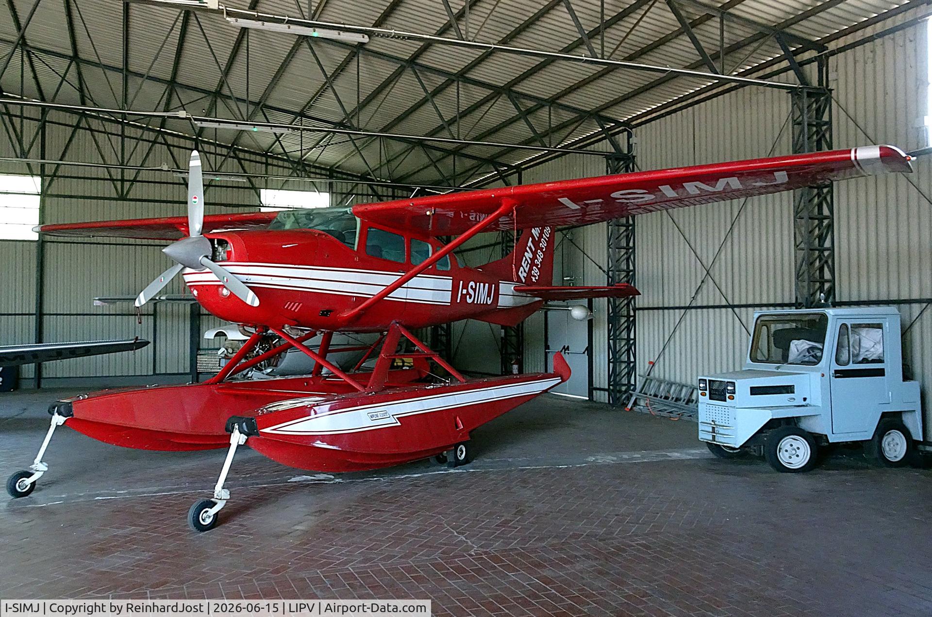 Aircraft I-SIMJ, 1977 Cessna U206G Stationair, c/n U206-03657, A plane to rent - on floats at Venezia-Lido, Italy, at LIPV, photo by ReinhardJost