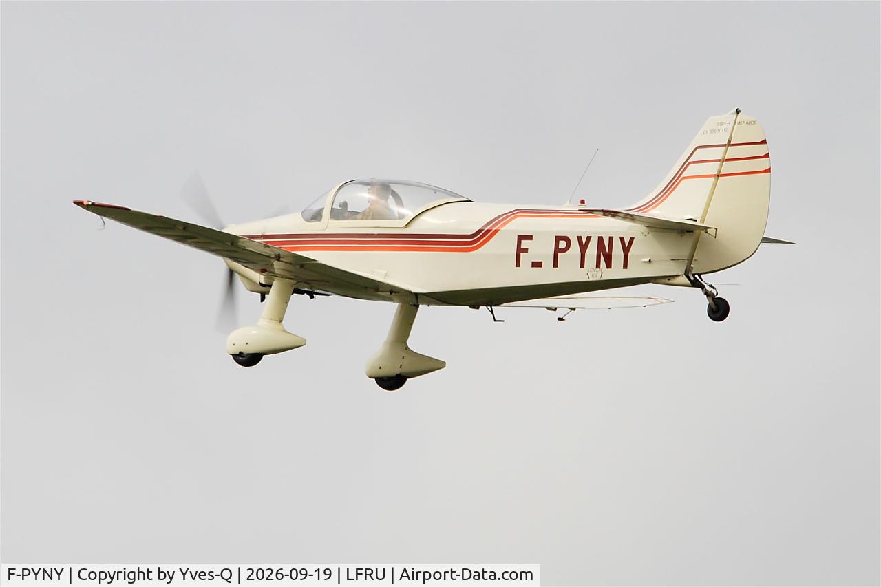 Aircraft F-PYNY, Piel CP-320A Super Emeraude, c/n 412, Piel CP-320A Super Emeraude, On display, Morlaix-Ploujean airport (LFRU-MXN), at LFRU, photo by Yves-Q