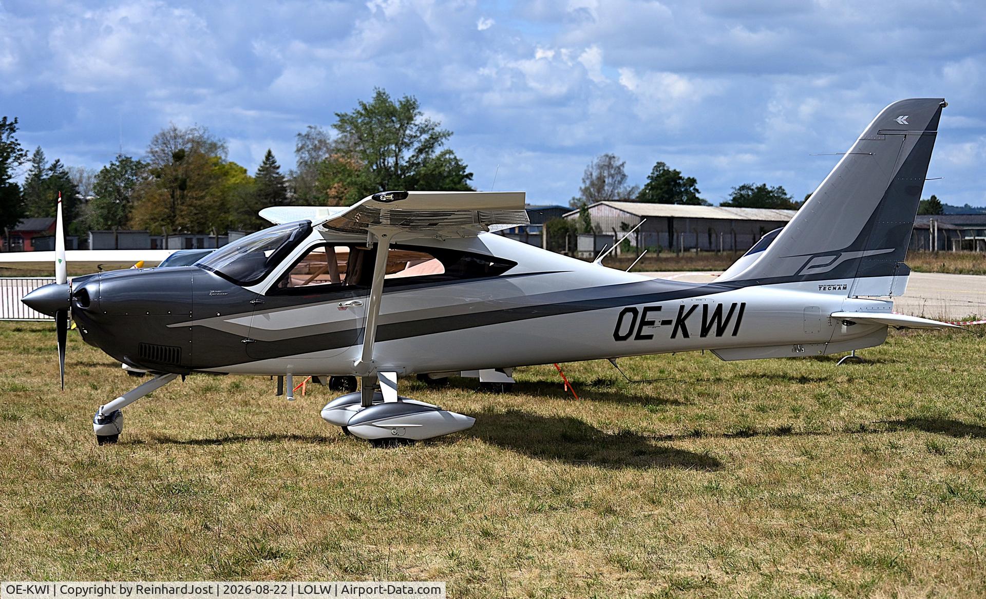 Aircraft OE-KWI, Tecnam P2010 TDI, c/n 217, At Wels during the Rotay Fly-In 2026, at LOLW, photo by ReinhardJost