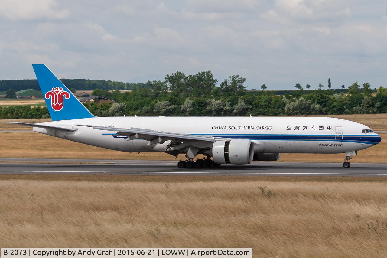 Aircraft B-2073, 2009 Boeing 777-F1B, c/n 37311 l/n 811, China Southern 777-200, at LOWW, photo by Andy Graf