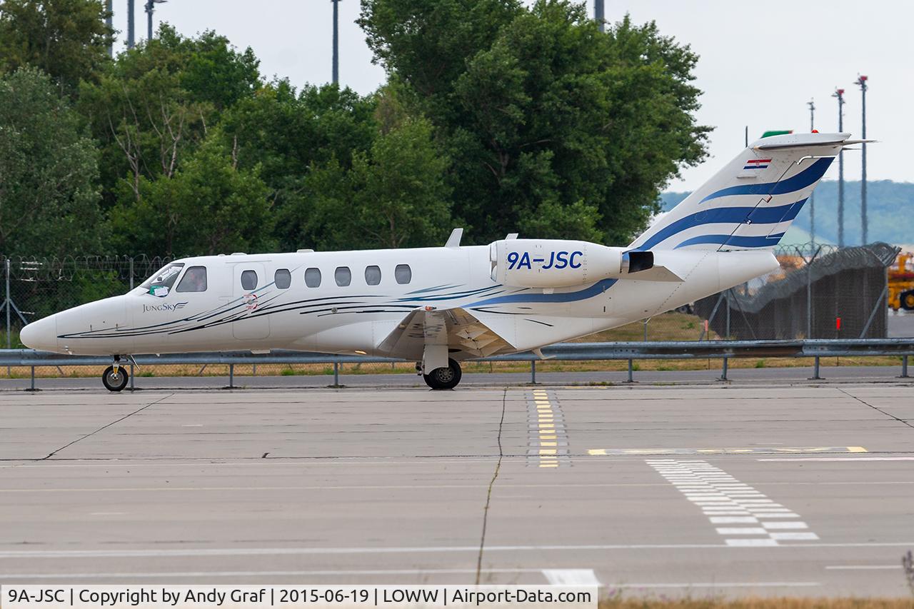 Aircraft 9A-JSC, 2001 Cessna 525A CitationJet CJ2, c/n 525A-0049, Untitled Cessna 525, at LOWW, photo by Andy Graf