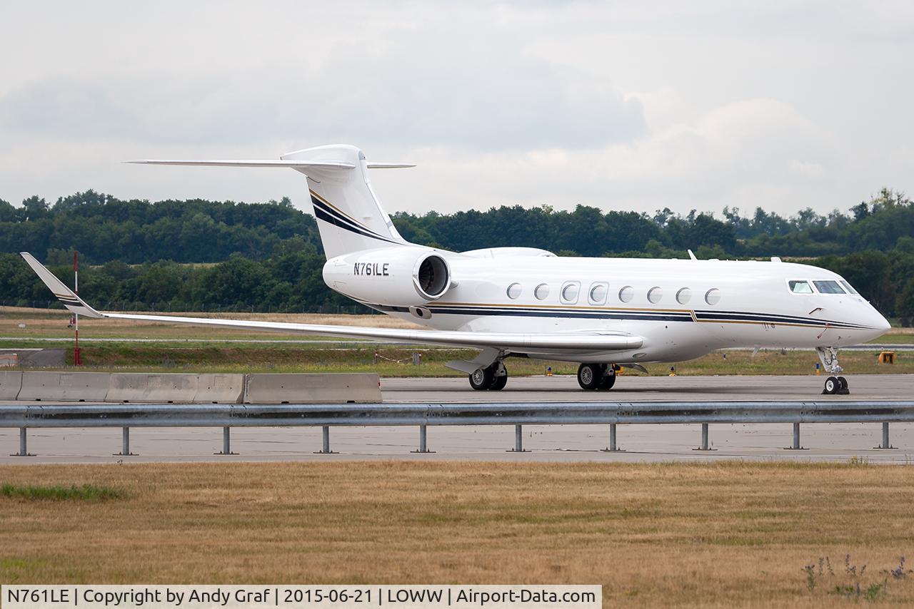Aircraft N761LE, 2014 Gulfstream Aerospace G650 (G-VI), c/n 6108, Untitled Gulfstream G650, at LOWW, photo by Andy Graf