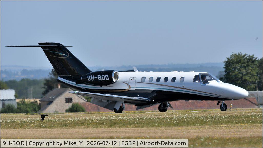 Aircraft 9H-BOD, 2013 Cessna 525A CitationJet CJ2, c/n 525A-0506, 2013 Cessna 525A Citation CJ2 at Cotswold Airport, at EGBP, photo by Mike_Y