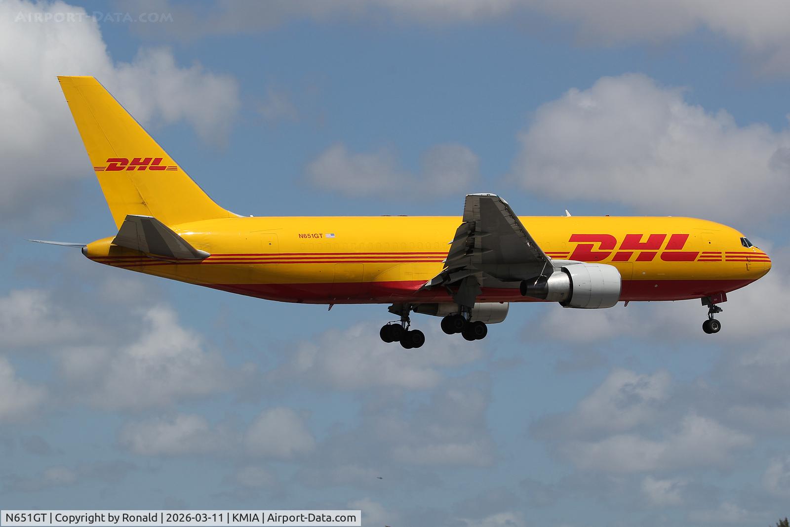 Aircraft N651GT, 1983 Boeing 767-231, c/n 22570, at mia, at KMIA, photo by Ronald