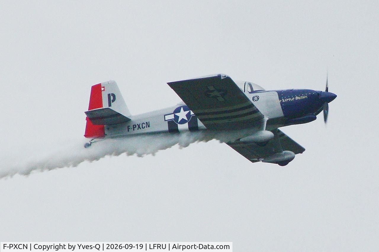 Aircraft F-PXCN, 2019 Vans RV-8, c/n 82925, Vans RV-8, On display, Morlaix-Ploujean airport (LFRU-MXN), at LFRU, photo by Yves-Q