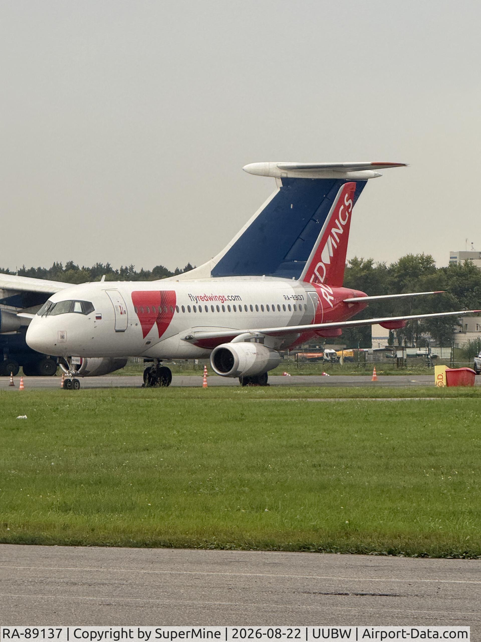 Aircraft RA-89137, Sukhoi SSJ-100, c/n 95183, Sukhoi Superjet 100 in Zhukovsky, Moscow., at UUBW, photo by SuperMine
