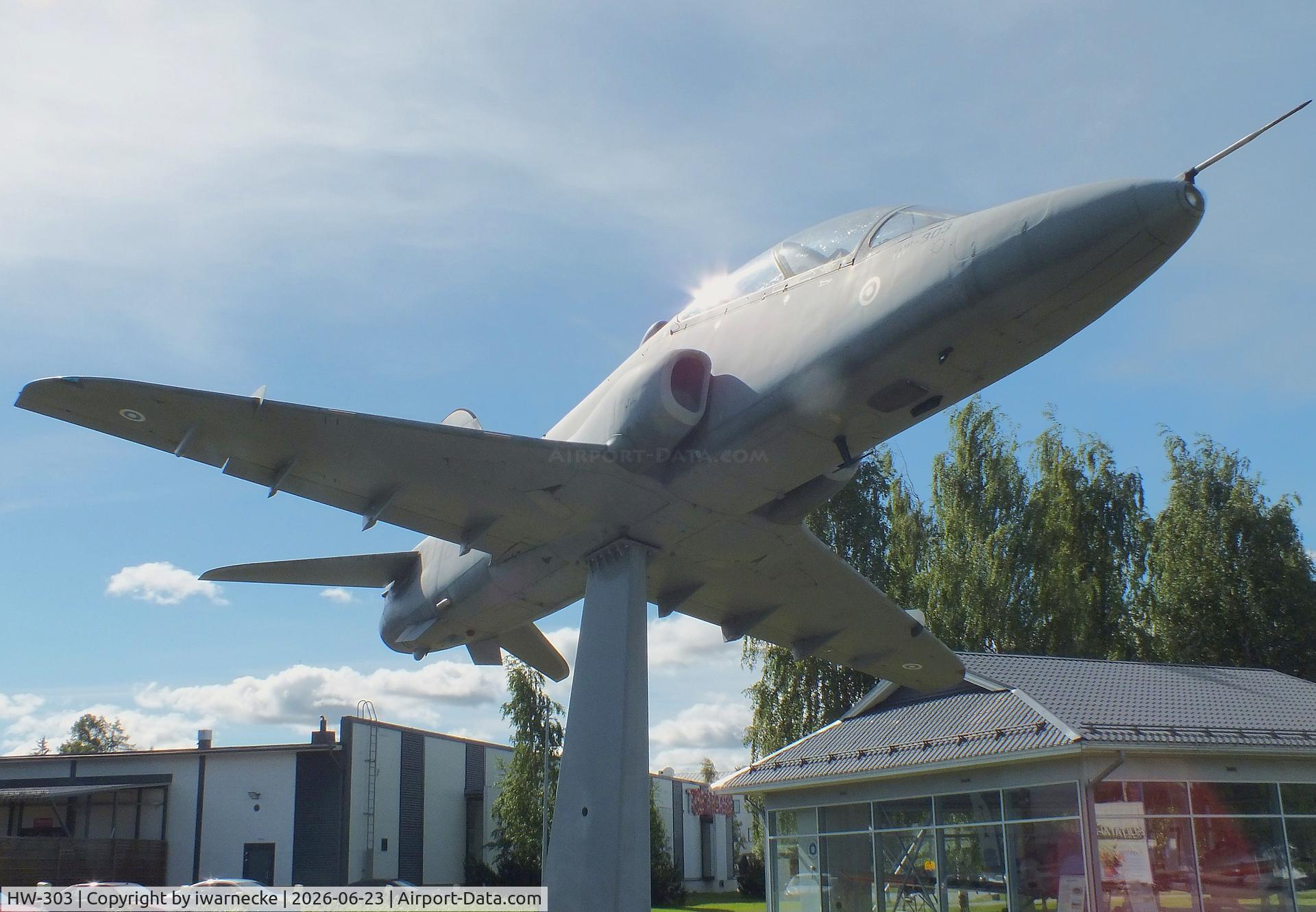 Aircraft HW-303, 1980 British Aerospace Hawk Mk.51, c/n 312200/173, BAe Hawk 51 at the Lentokonepuisto (Aircraft Park), Kauhava, photo by iwarnecke