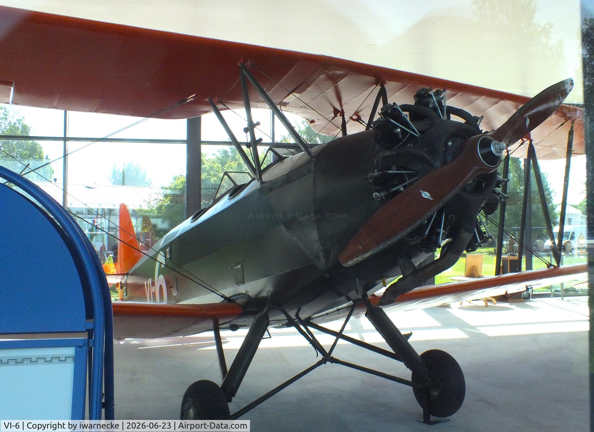 Aircraft VI-6, Valtion Viima II, c/n not found_VI-6, Valtion lentokonetehdas VL Viima II inside a glass pavilion (sorry for the reflections) at the Lentokonepuisto (Aircraft Park), Kauhava, photo by iwarnecke
