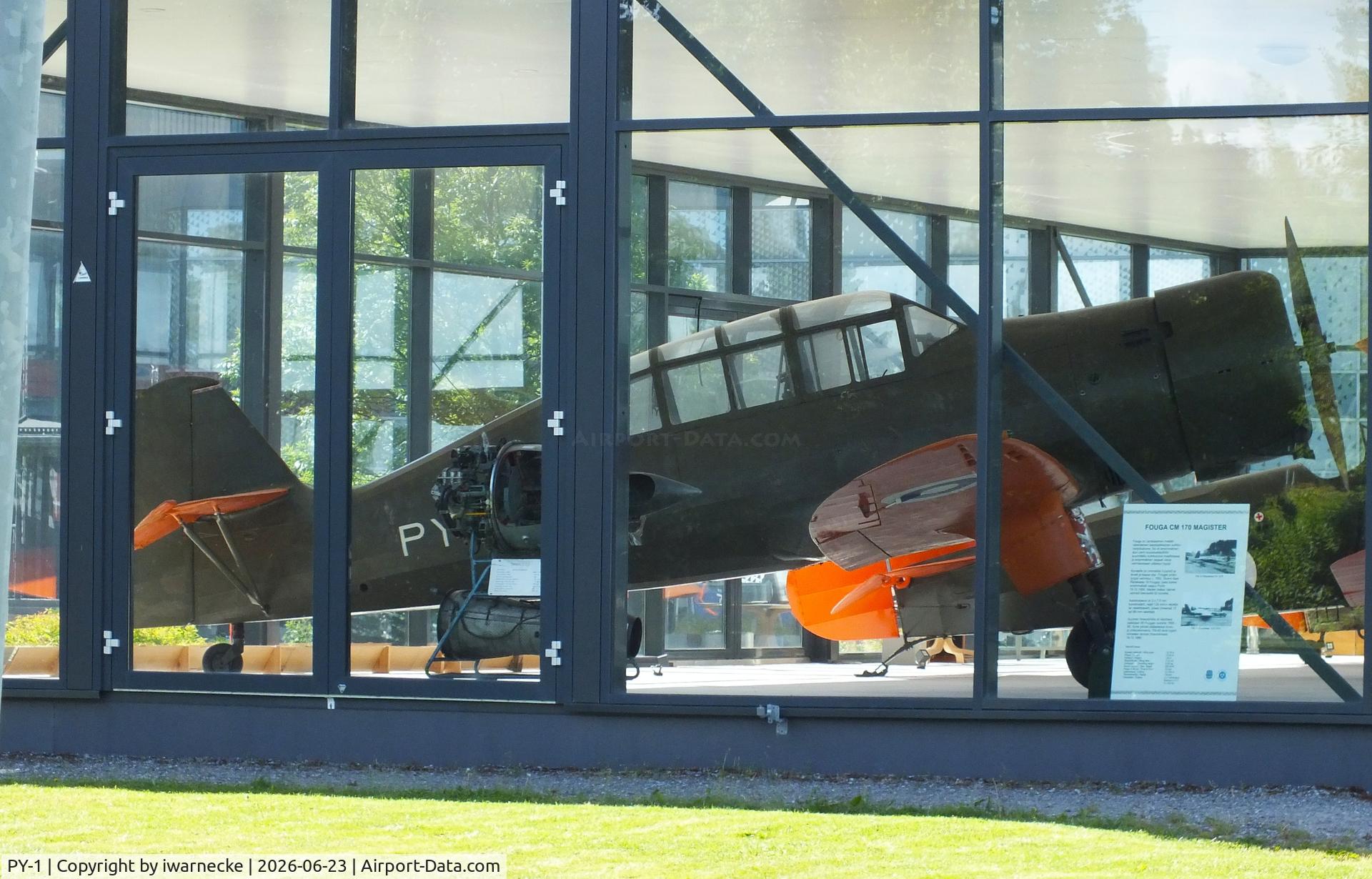 Aircraft PY-1, 1939 Valtion Pyry II, c/n not found_PY-1, Valtion lentokonetehdas VL Pyry II inside a glass pavilion (sorry for the reflections) at the Lentokonepuisto (Aircraft Park), Kauhava, photo by iwarnecke