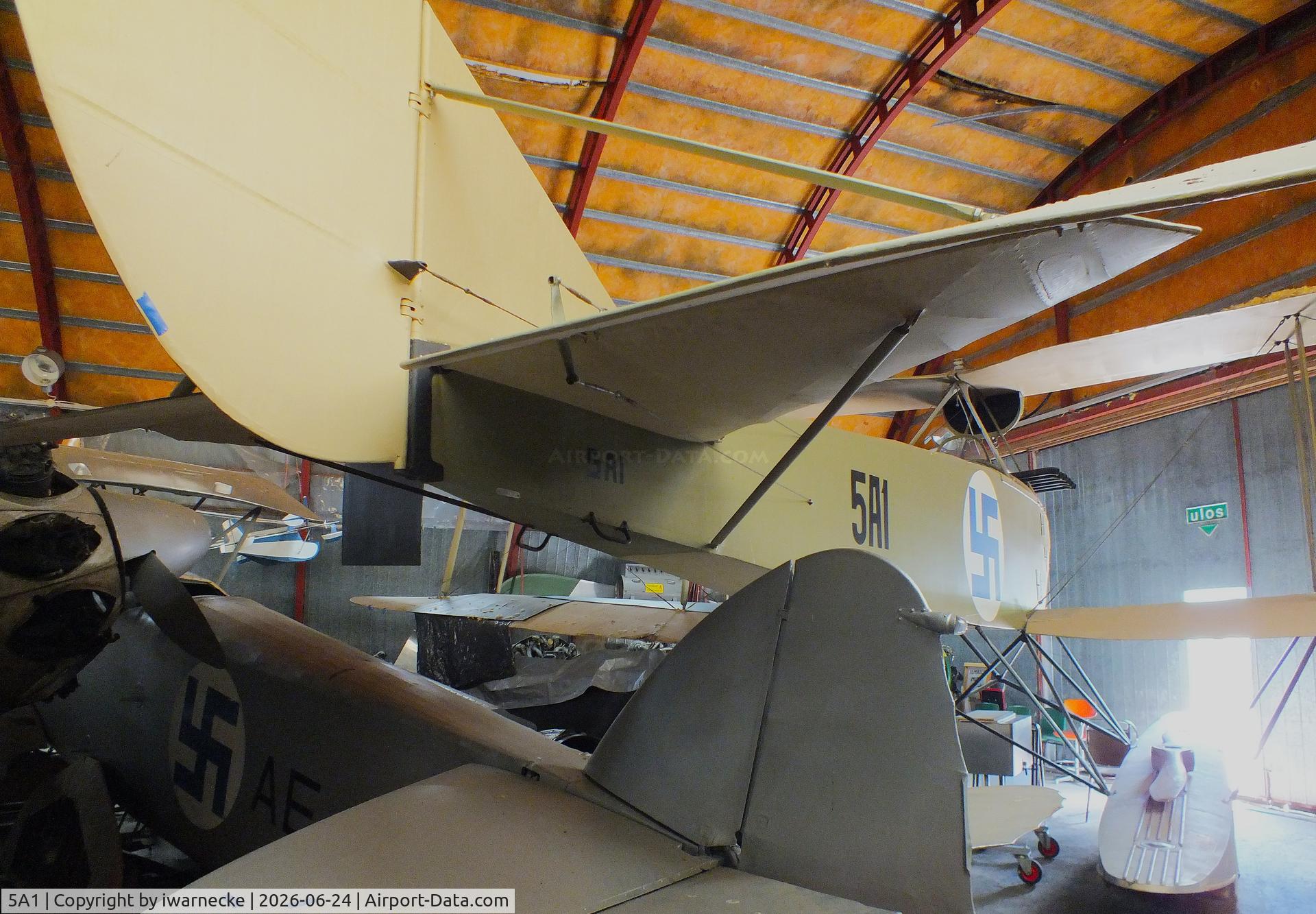 Aircraft 5A1, Rumpler 6B2, c/n not found_5A1, Rumpler 6B-2 (prop dismounted) at the Hallinportti Ilmailumuseo (Halli Aviation Museum), Halli-Kuorevesi, photo by iwarnecke