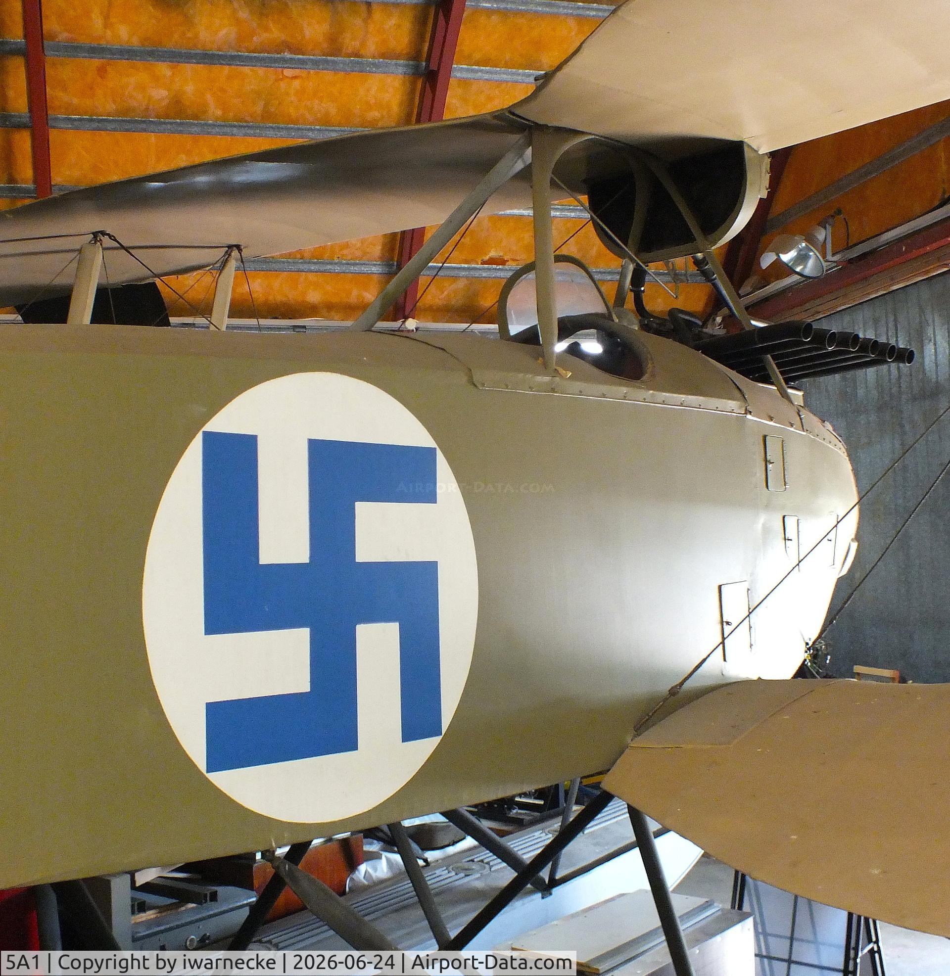 Aircraft 5A1, Rumpler 6B2, c/n not found_5A1, Rumpler 6B-2 (prop dismounted) at the Hallinportti Ilmailumuseo (Halli Aviation Museum), Halli-Kuorevesi, photo by iwarnecke