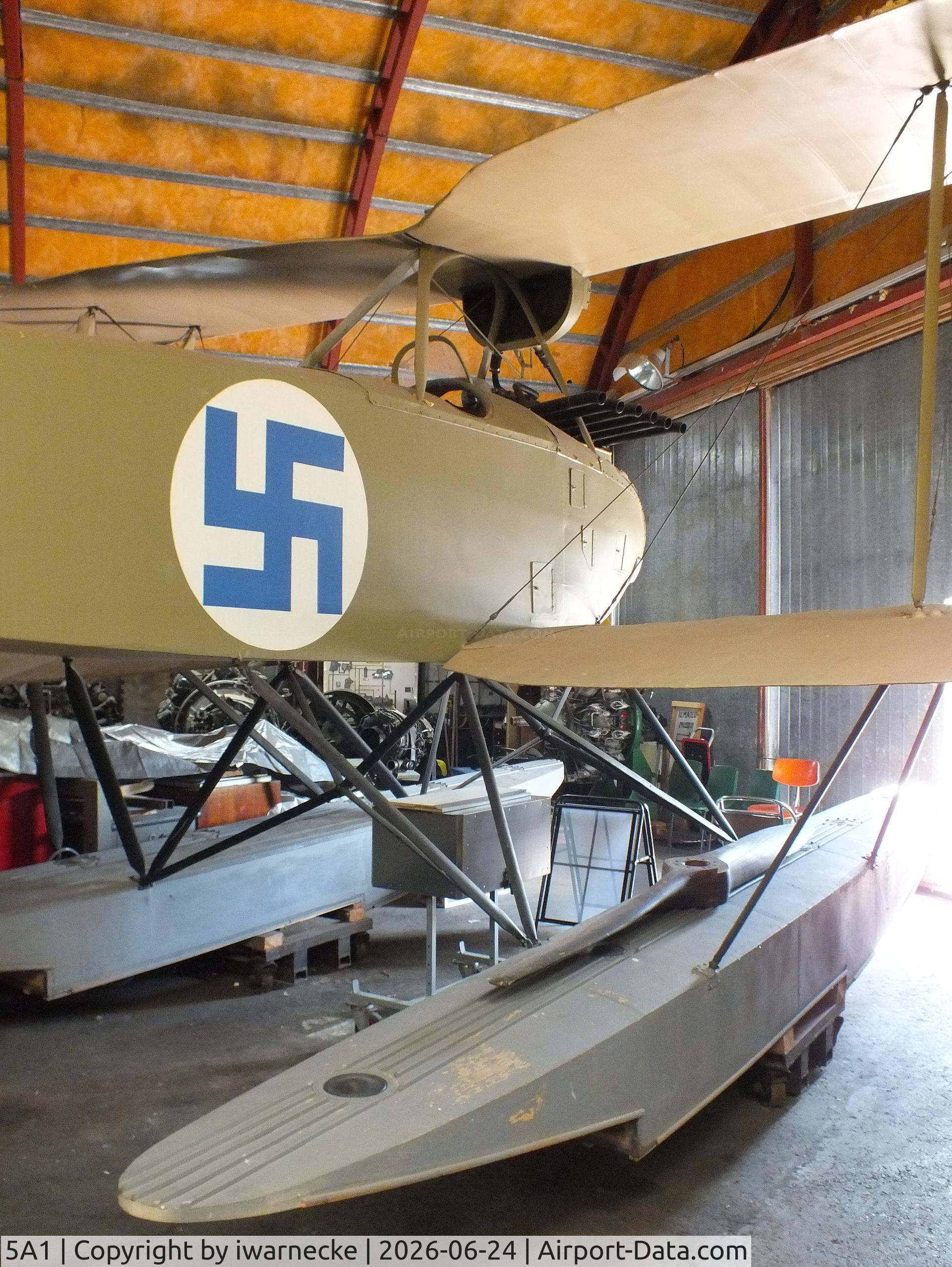 Aircraft 5A1, Rumpler 6B2, c/n not found_5A1, Rumpler 6B-2 (prop dismounted) at the Hallinportti Ilmailumuseo (Halli Aviation Museum), Halli-Kuorevesi, photo by iwarnecke