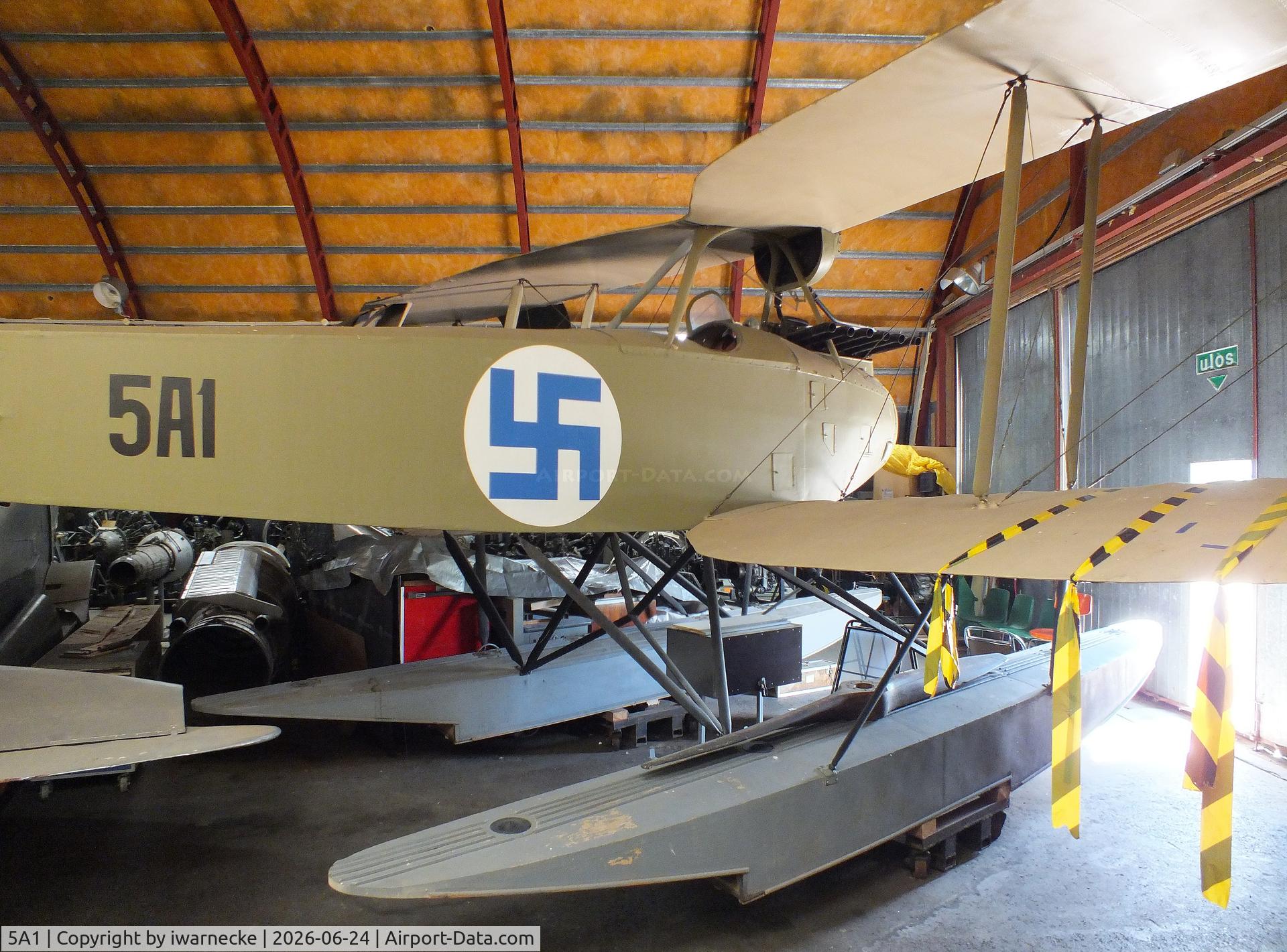 Aircraft 5A1, Rumpler 6B2, c/n not found_5A1, Rumpler 6B-2 (prop dismounted) at the Hallinportti Ilmailumuseo (Halli Aviation Museum), Halli-Kuorevesi, photo by iwarnecke