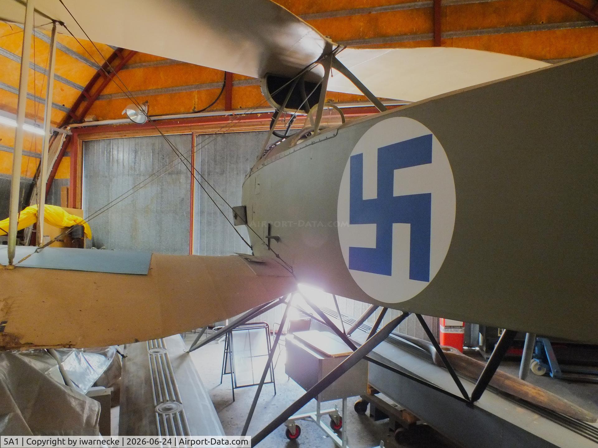 Aircraft 5A1, Rumpler 6B2, c/n not found_5A1, Rumpler 6B-2 (prop dismounted) at the Hallinportti Ilmailumuseo (Halli Aviation Museum), Halli-Kuorevesi, photo by iwarnecke
