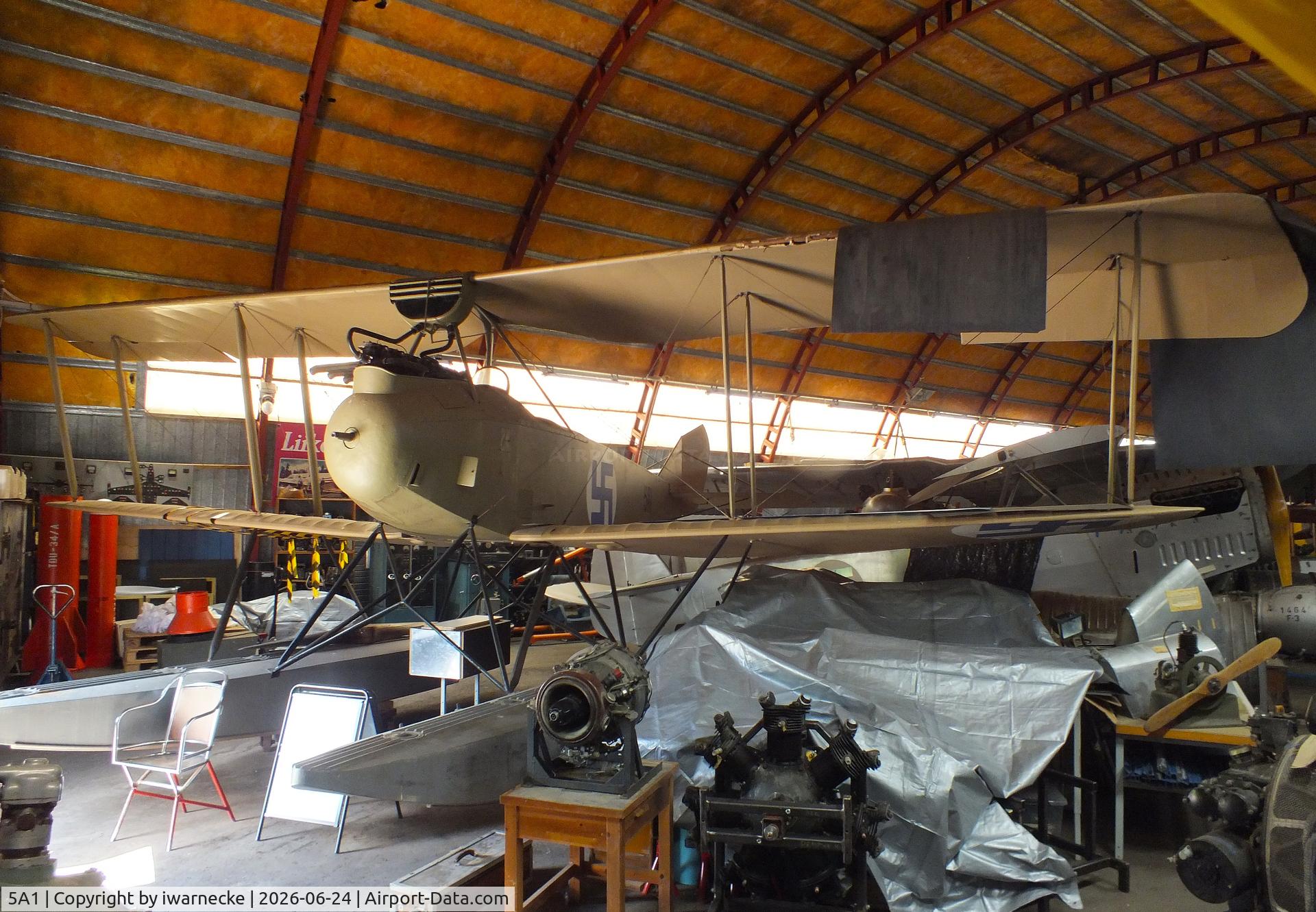 Aircraft 5A1, Rumpler 6B2, c/n not found_5A1, Rumpler 6B-2 (prop dismounted) at the Hallinportti Ilmailumuseo (Halli Aviation Museum), Halli-Kuorevesi, photo by iwarnecke
