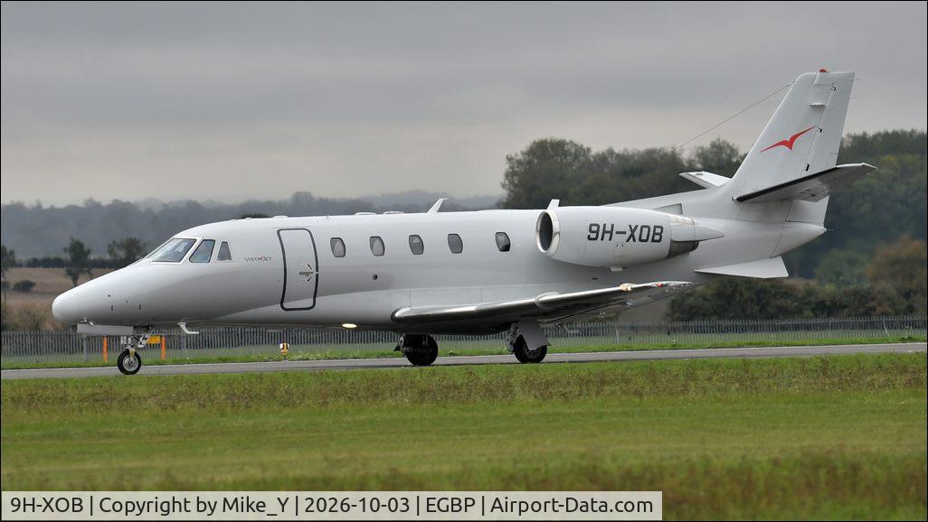 Aircraft 9H-XOB, 2006 Cessna 560 Citation XLS, c/n 560-5621, 2006 Cessna 560 Citation XLS preparing to depart Cotswold Airport, at EGBP, photo by Mike_Y