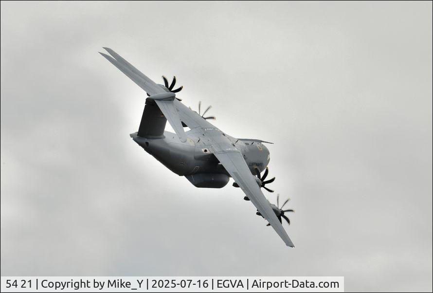 Aircraft 54 21, 2017 Airbus A400M Atlas, c/n 079, Airbus A400M Atlas of the German Air Force at Fairford for RIAT 2025, at EGVA, photo by Mike_Y