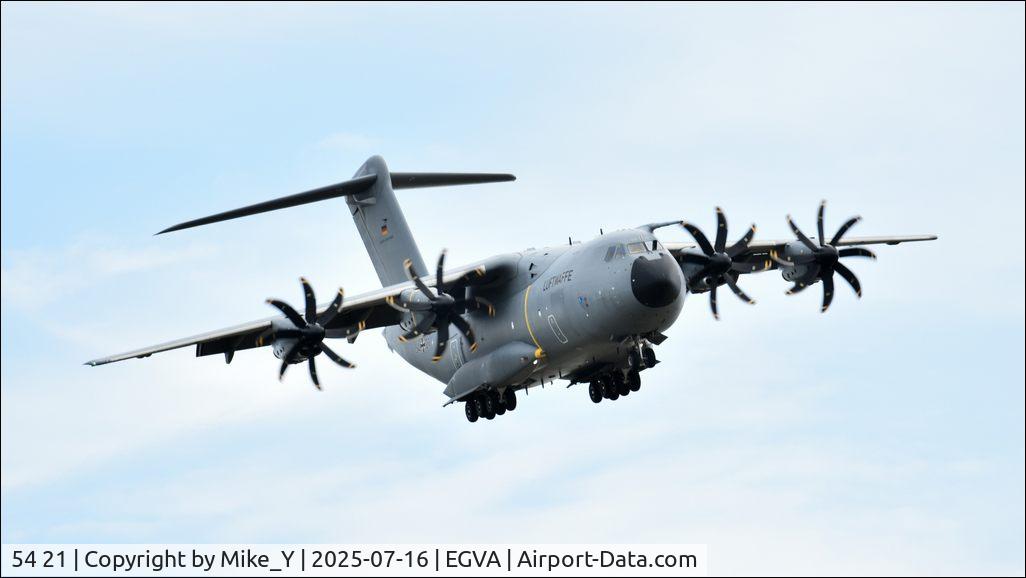 Aircraft 54 21, 2017 Airbus A400M Atlas, c/n 079, Airbus A400M Atlas of the German Air Force at Fairford for RIAT 2025, at EGVA, photo by Mike_Y