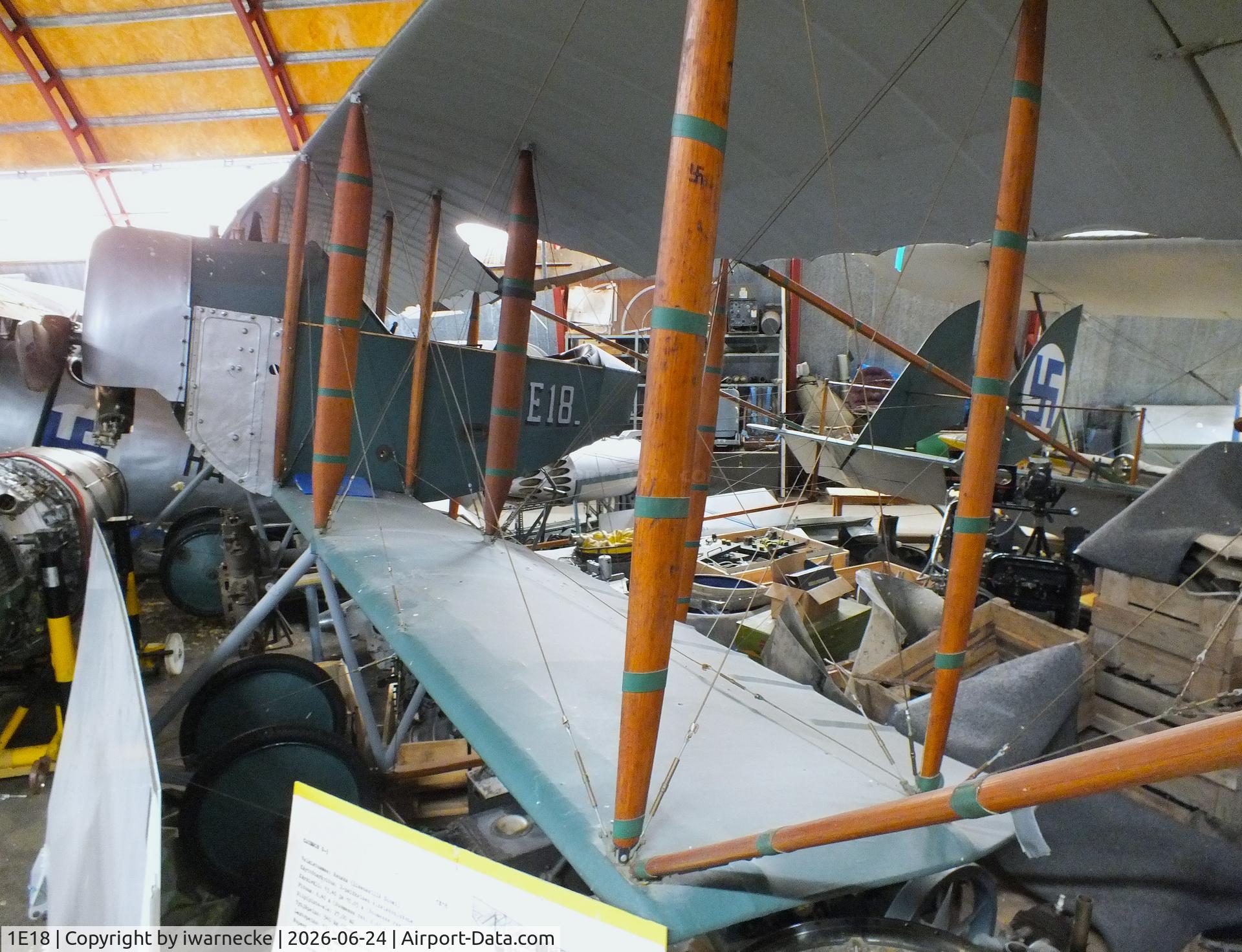 Aircraft 1E18, Caudron G.3, c/n 06, Caudron G.3 at the Hallinportti Ilmailumuseo (Halli Aviation Museum), Halli-Kuorevesi, photo by iwarnecke