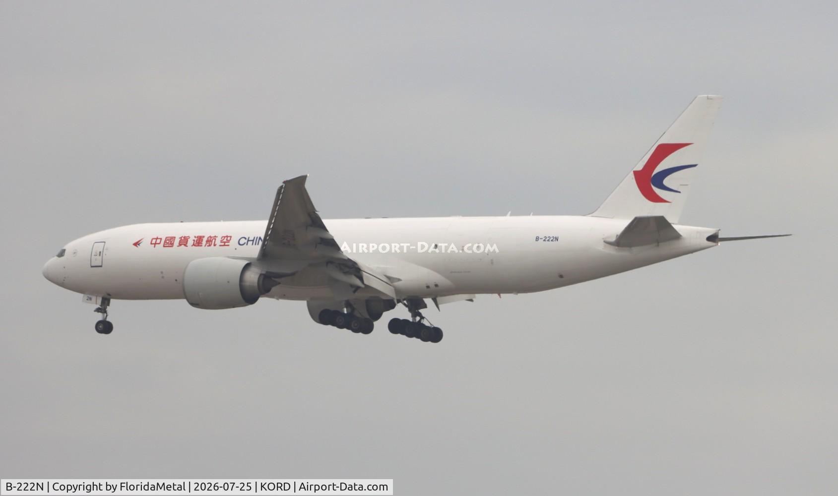 Aircraft B-222N, 2022 Boeing 777-F6N, c/n 67796, CKK 77L zx anc-ord, at KORD, photo by FloridaMetal