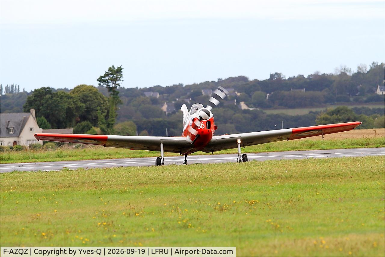 Aircraft F-AZQZ, 1953 De Havilland DHC-1 Chipmunk T.10, c/n C1/0916, De Havilland DHC-1 Chipmunk T.10, Taxiing, Morlaix-Ploujean airport (LFRU-MXN), at LFRU, photo by Yves-Q