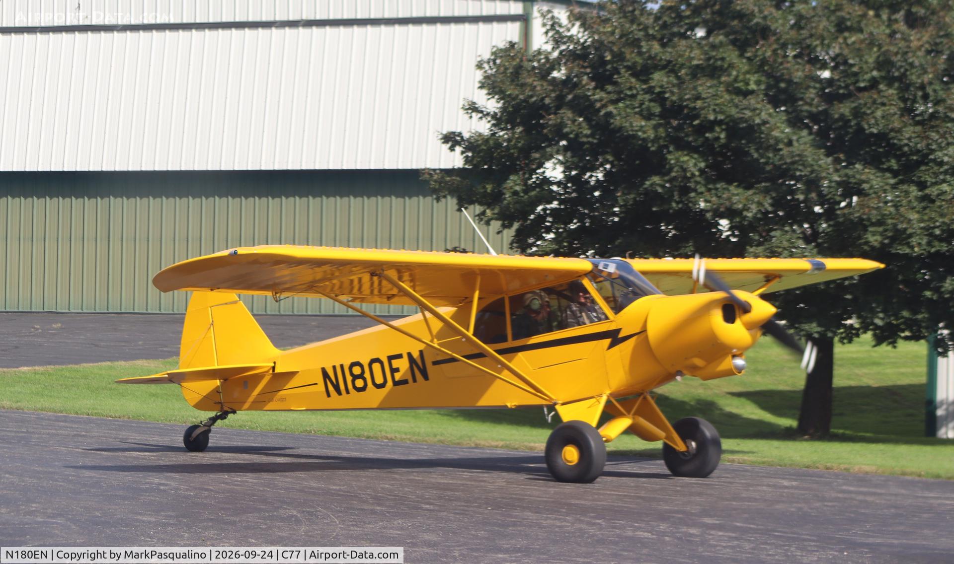 Aircraft N180EN, 2003 Piper/cub Crafters PA-18-150, c/n 9966CC, Cub Crafters PA-18-150, at C77, photo by MarkPasqualino