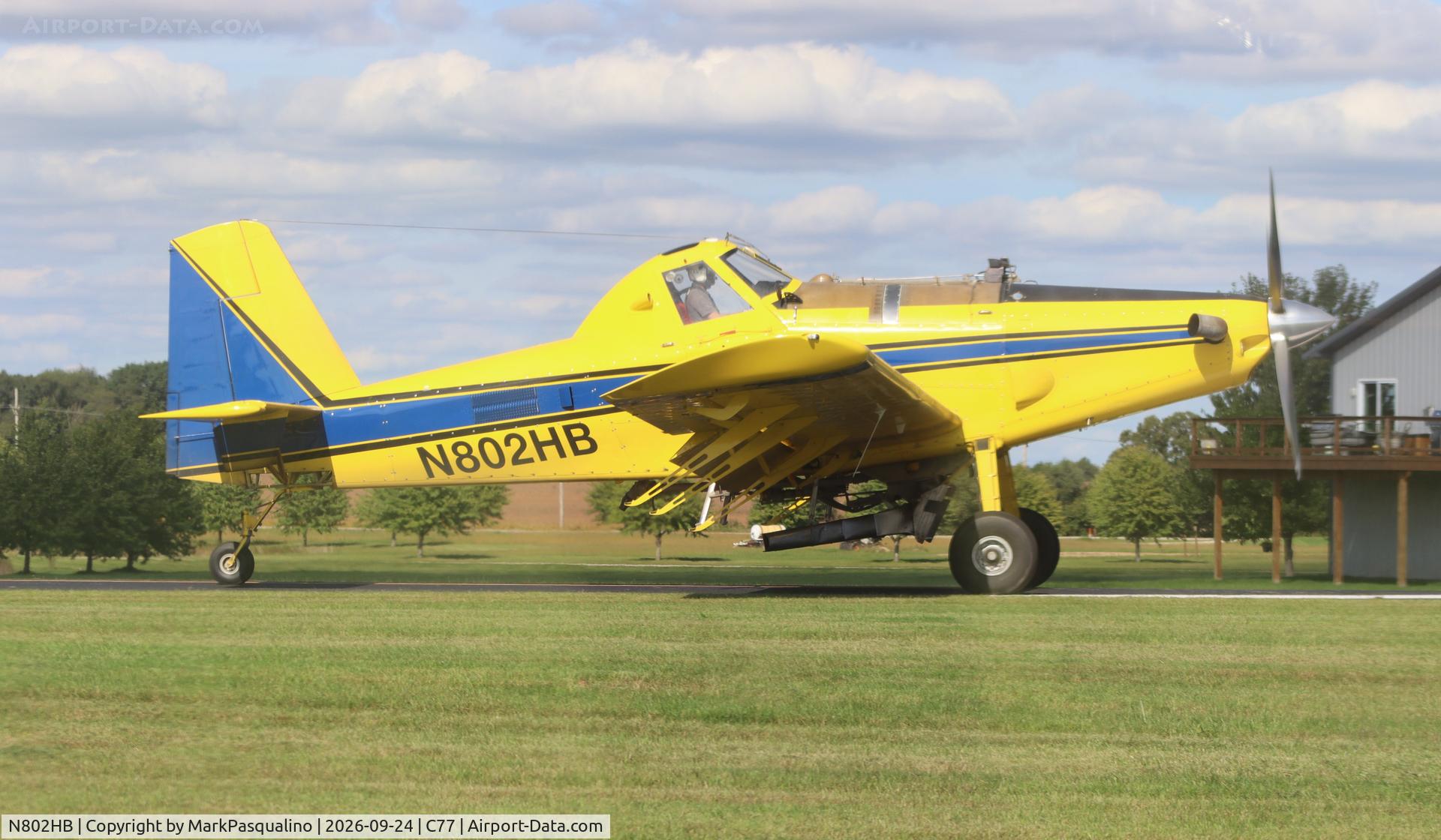 Aircraft N802HB, 2014 Air Tractor Inc AT-802A, c/n 802A-0547, Air Tractor AT-802A, at C77, photo by MarkPasqualino