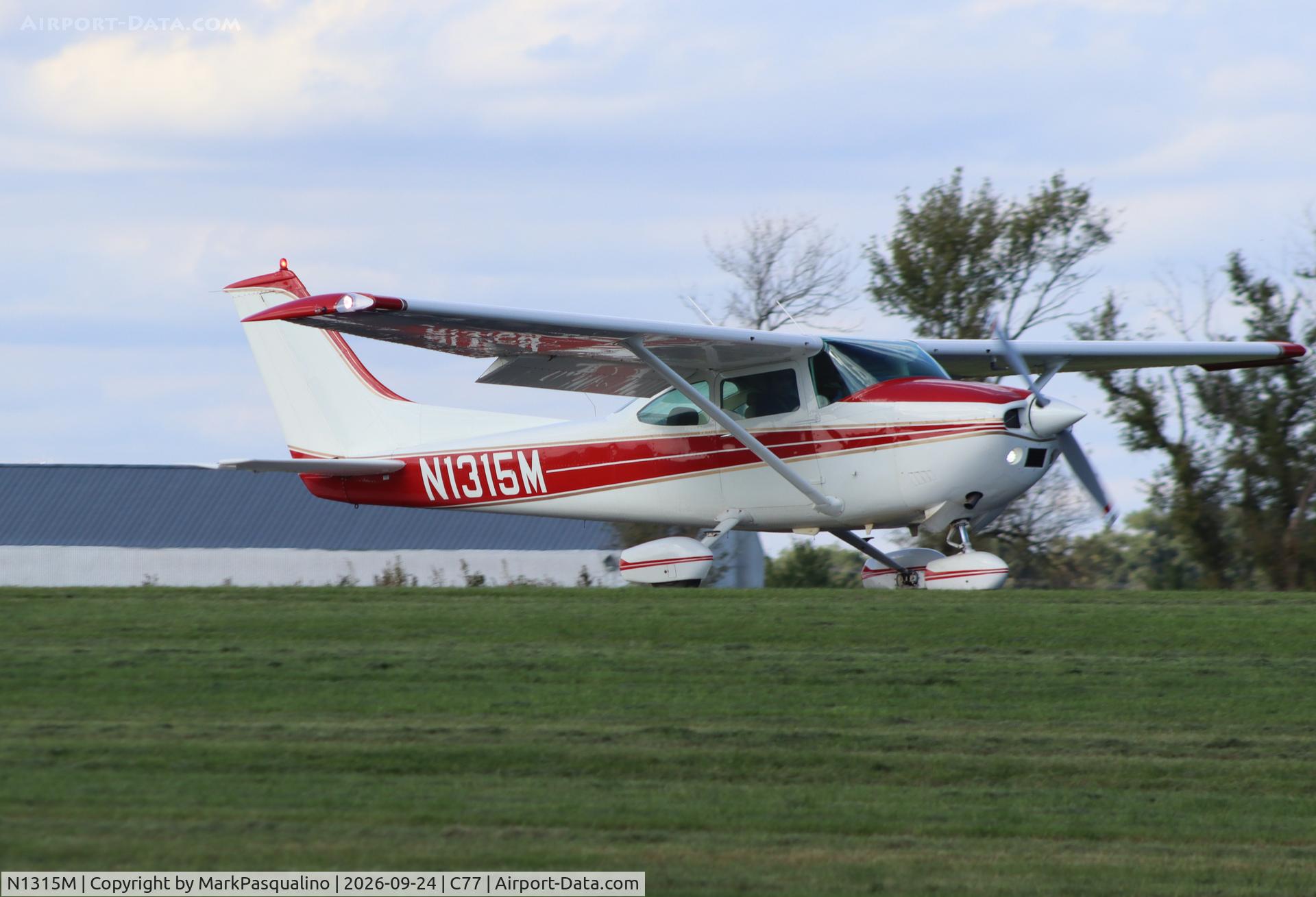 Aircraft N1315M, 1975 Cessna 182P Skylane, c/n 18264285, Cessna 182P, at C77, photo by MarkPasqualino