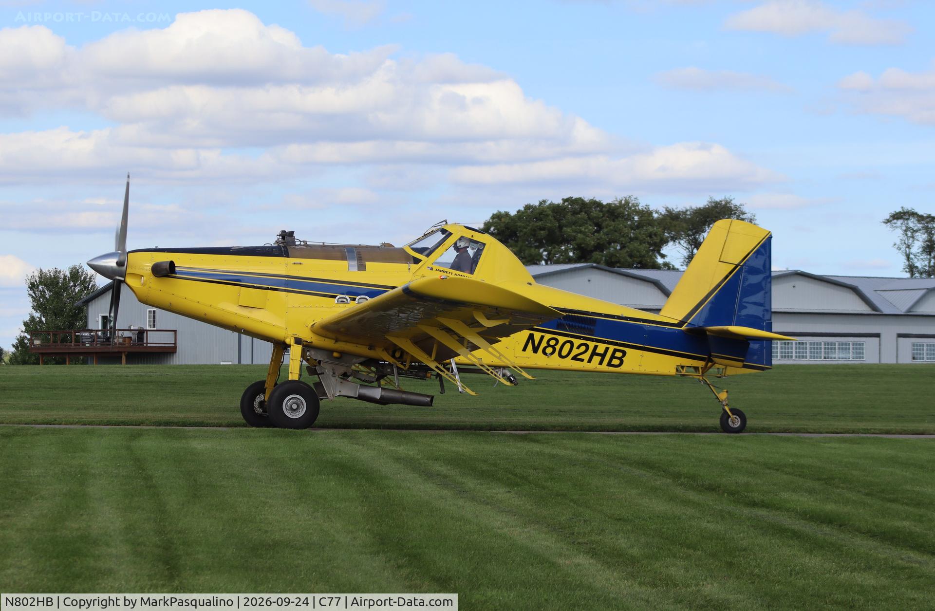 Aircraft N802HB, 2014 Air Tractor Inc AT-802A, c/n 802A-0547, Air Tractor AT-802A, at C77, photo by MarkPasqualino