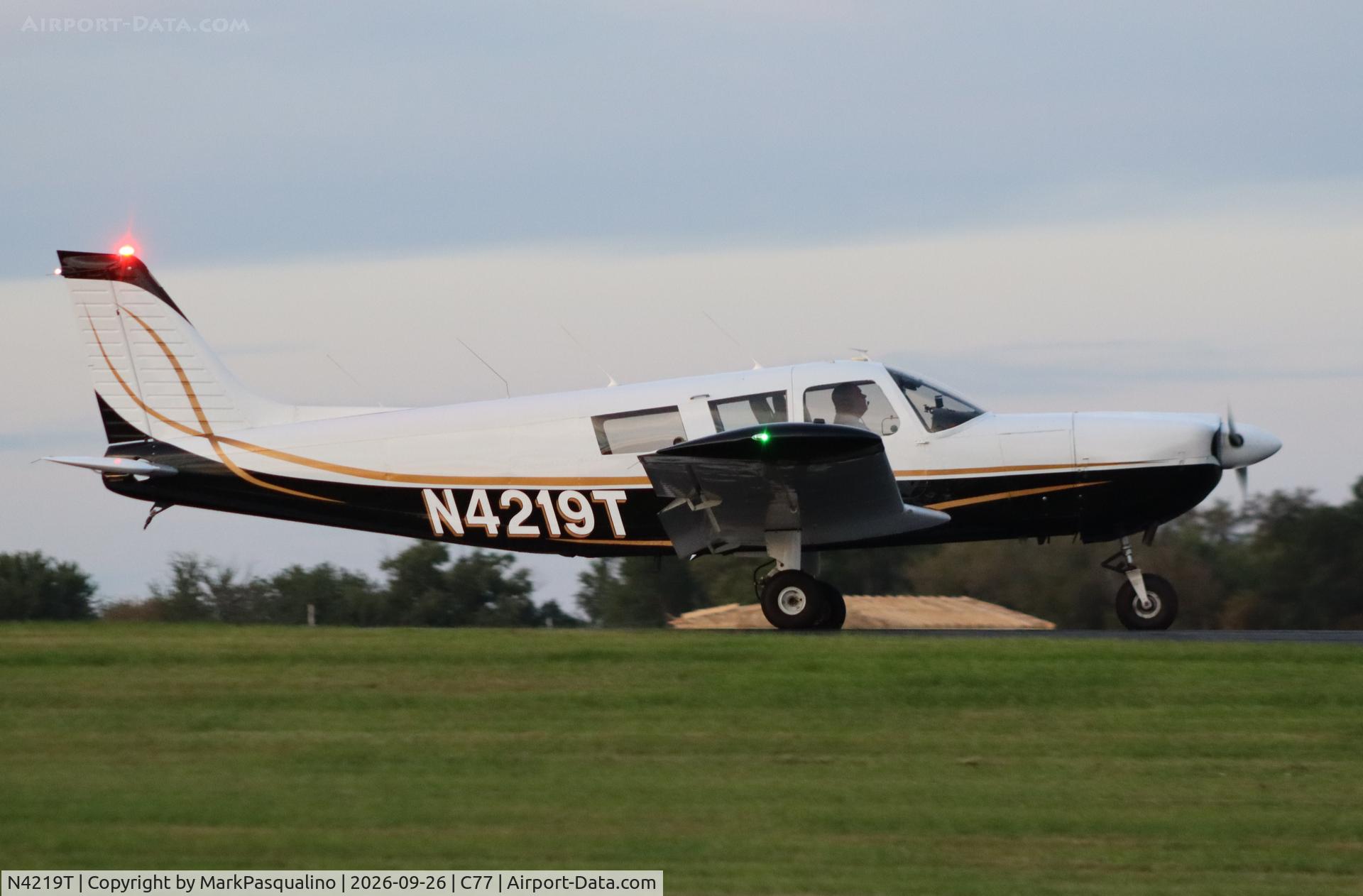 Aircraft N4219T, 1971 Piper PA-32-300 Cherokee Six, c/n 32-7240037, Piper PA-32-300, at C77, photo by MarkPasqualino
