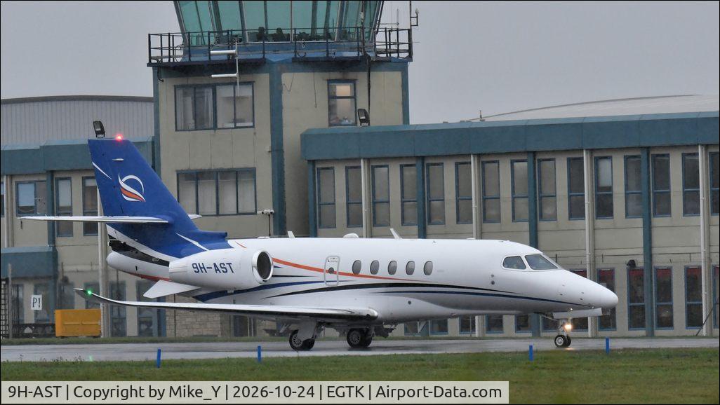 Aircraft 9H-AST, 2018 Cessna 680A Citation Latitude, c/n 680A-0152, 2018 Cessna 680A Citation Latitude at London Oxford Airport, at EGTK, photo by Mike_Y