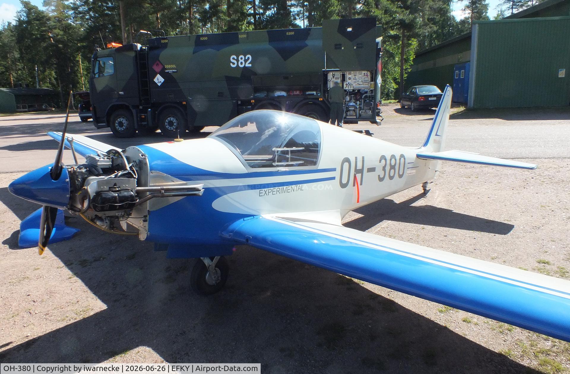 Aircraft OH-380, 1969 Sportavia-Putzer RF-4D, c/n 4144, Fournier (Sportavia-Pützer) RF-4D at the Karhulan ilmailukerhon lentomuseo (Karhula Aero Club Flying Museum), Kymi airfield, Kotka, at EFKY, photo by iwarnecke